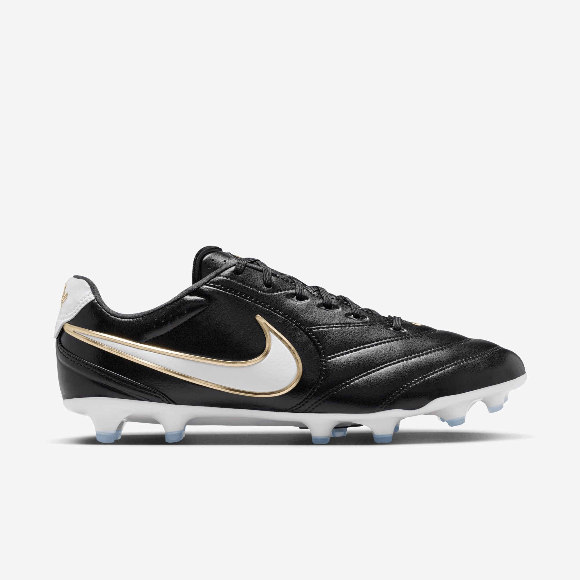 Nike Tiempo Ligera Pro Firm-Ground Low-Top Soccer Cleats - Black/White