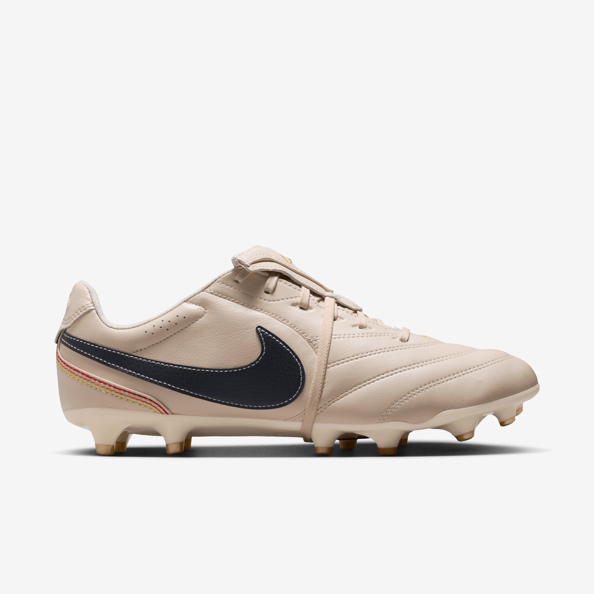 Nike Tiempo Ligera Pro Firm-Ground Low-Top Soccer Cleats - Pearl White/Dark Obsidian