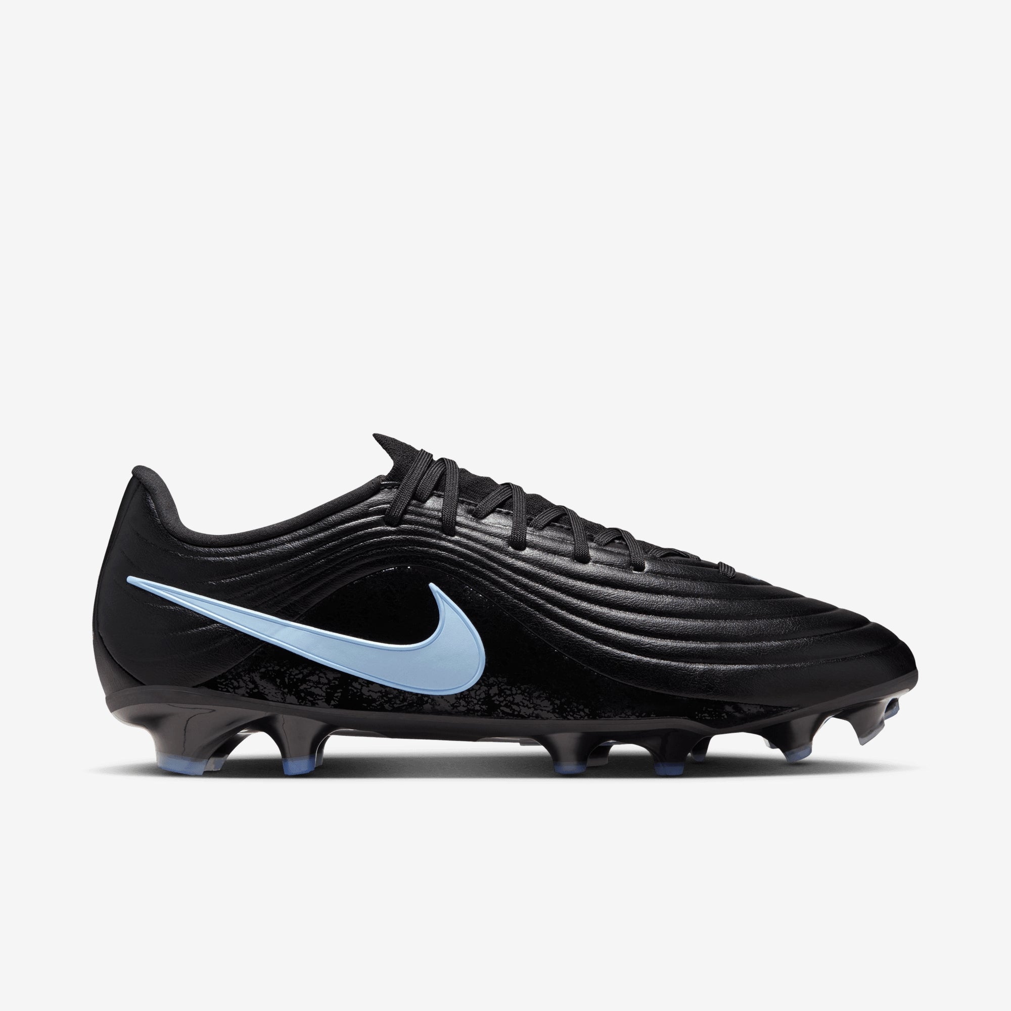 Nike Tiempo Maestro Academy Multi-Ground Low-Top Soccer Cleats - Black/Ice Blue