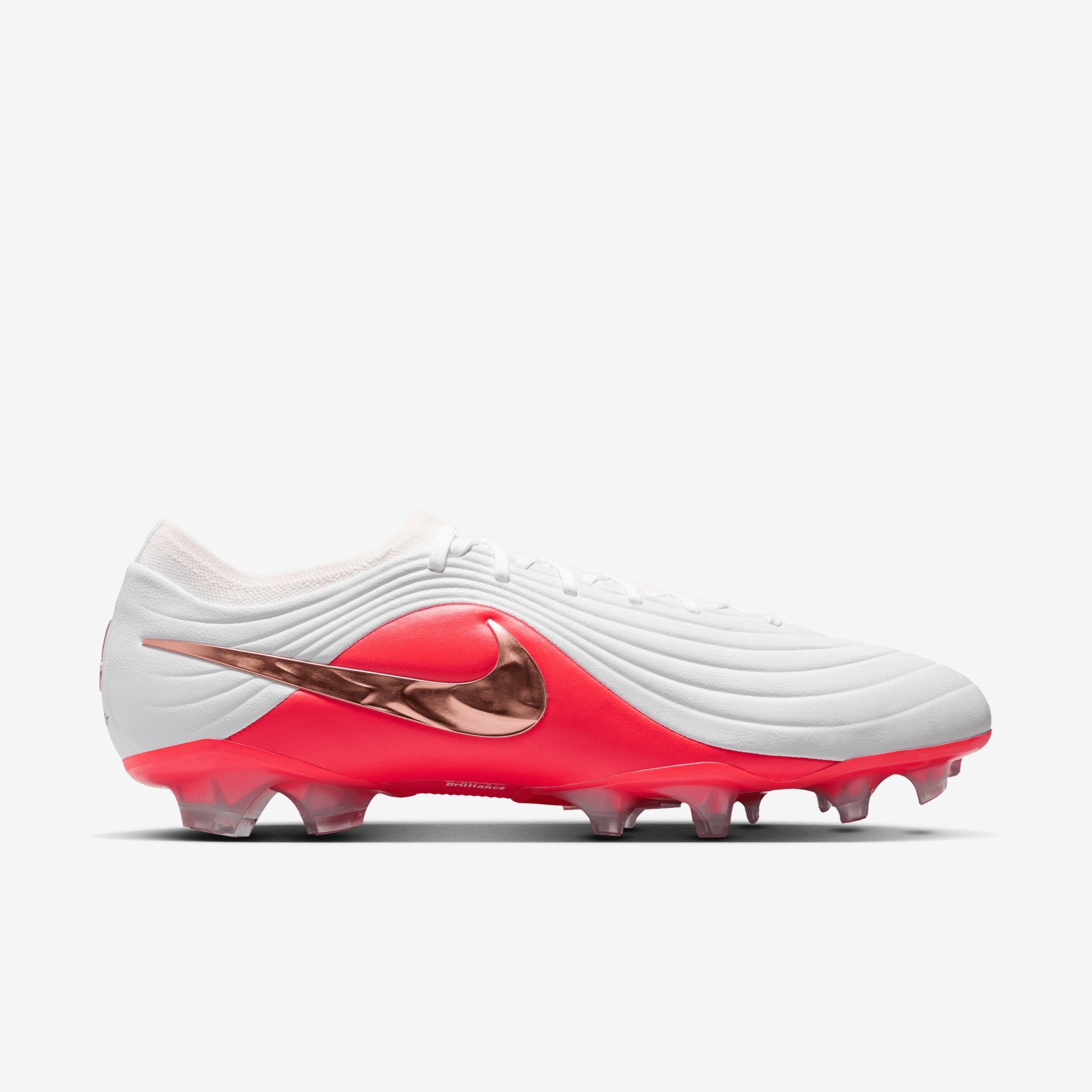 Nike Tiempo Maestro Elite Firm-Ground Low-Top Soccer Cleats - White/Blur-Bright Crimson