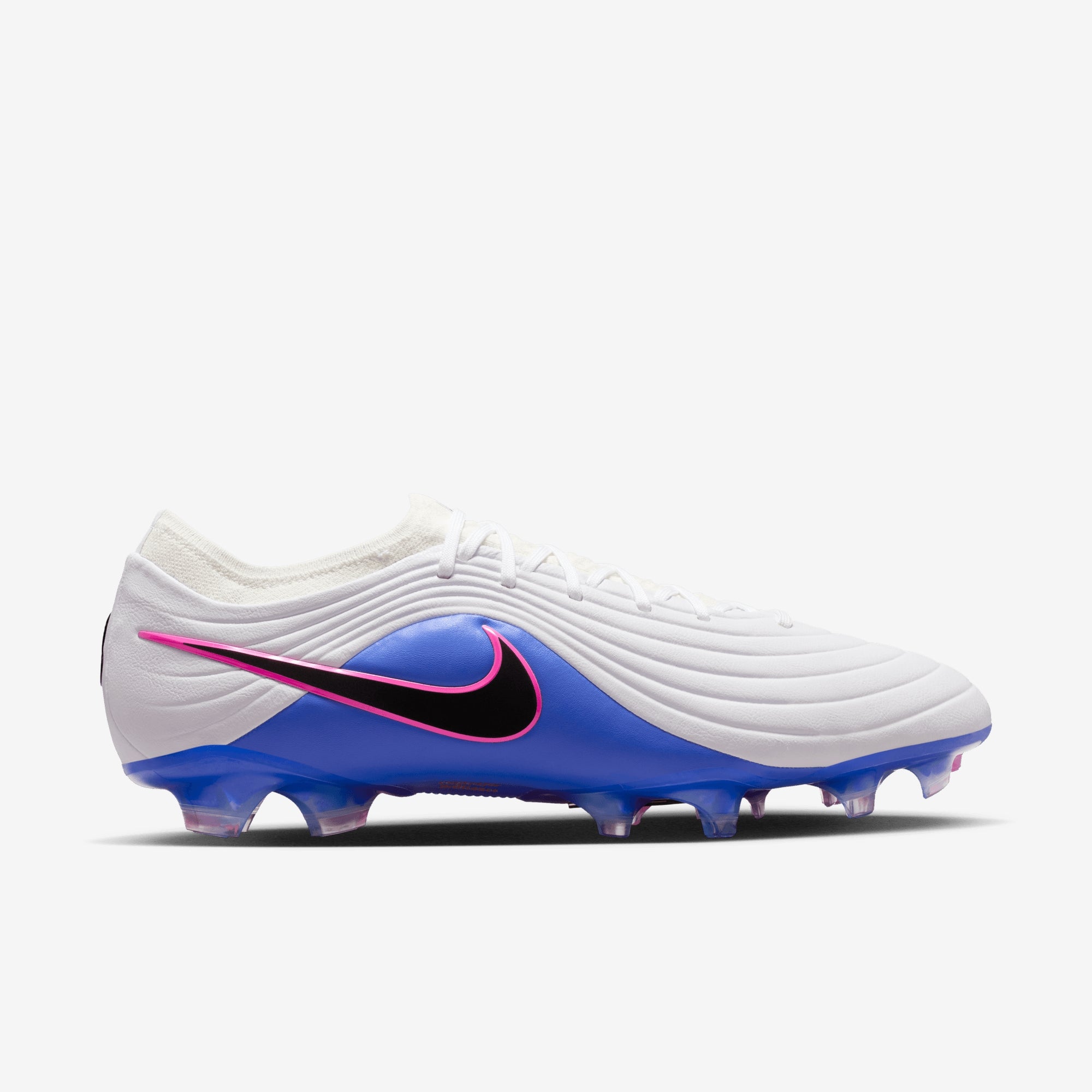 Nike Tiempo Maestro Elite Firm-Ground Low-Top Soccer Cleats - White/Black-Racer Blue-Pink Blast