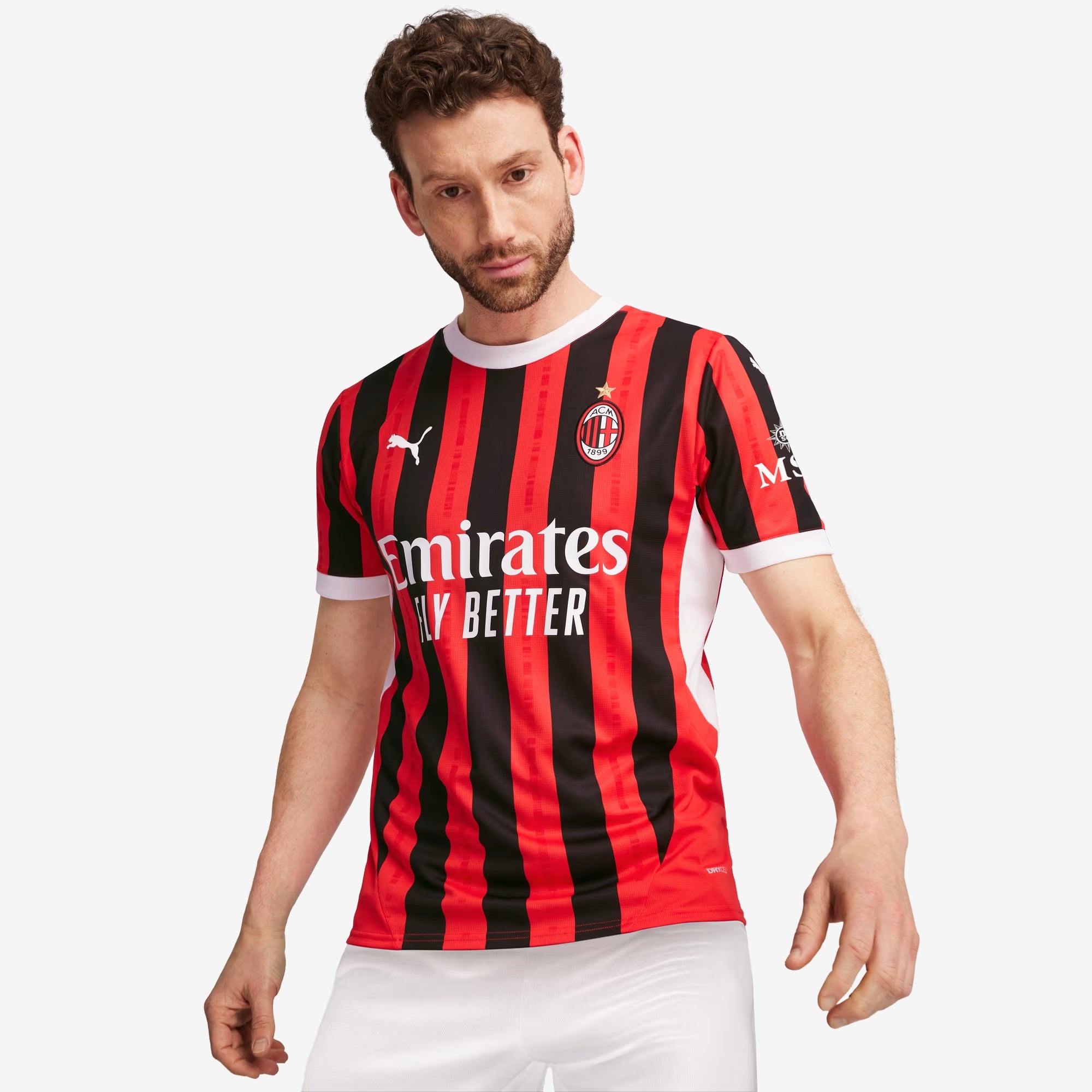 PUMA AC Milan 2024/25 Stadium Home Men's dryCELL Soccer Replica Jersey - For All Time Red-PUMA Black
