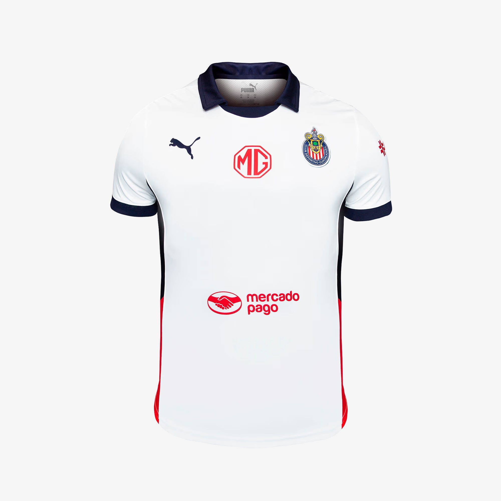 PUMA Chivas 2024/25 Stadium Away Big Kids' dryCELL Soccer Replica Jersey - PUMA White