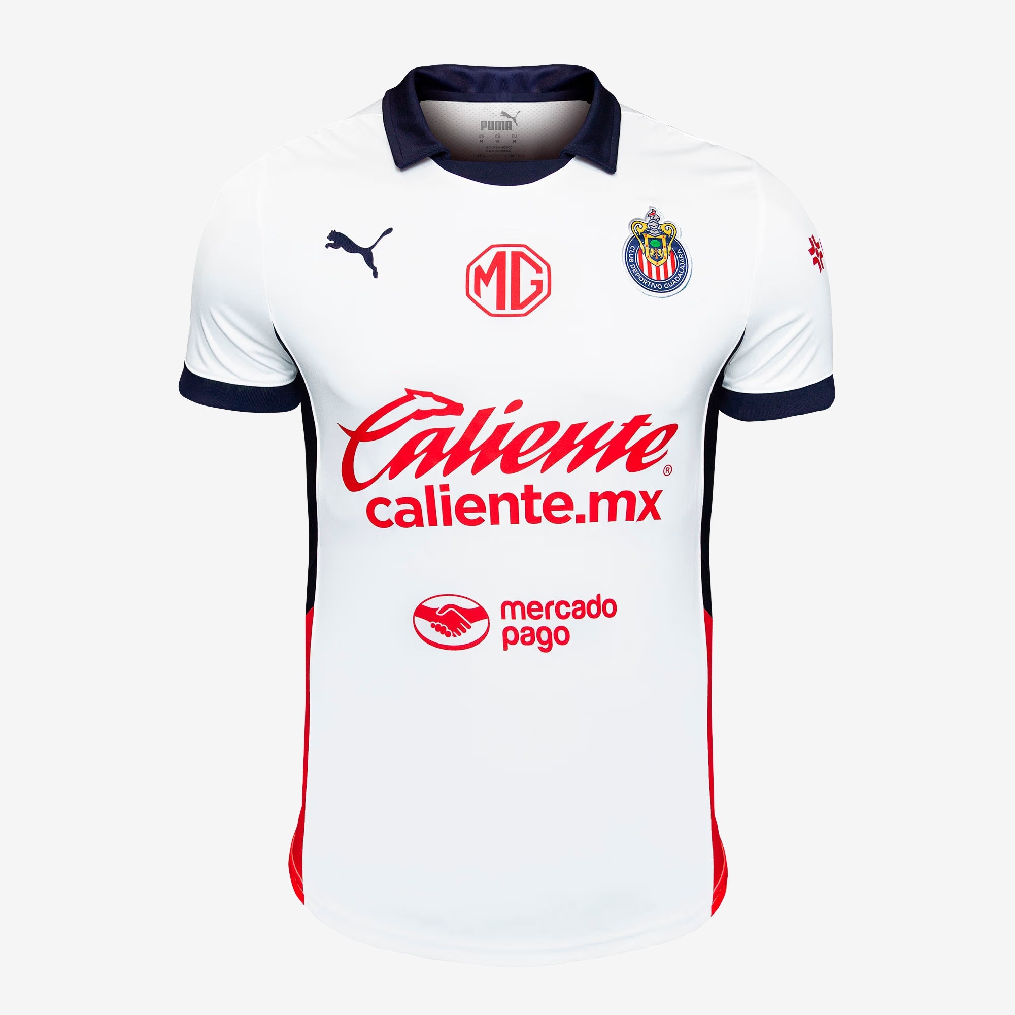 PUMA Chivas 2024/25 Stadium Away Men's dryCELL Soccer Replica Jersey - PUMA White