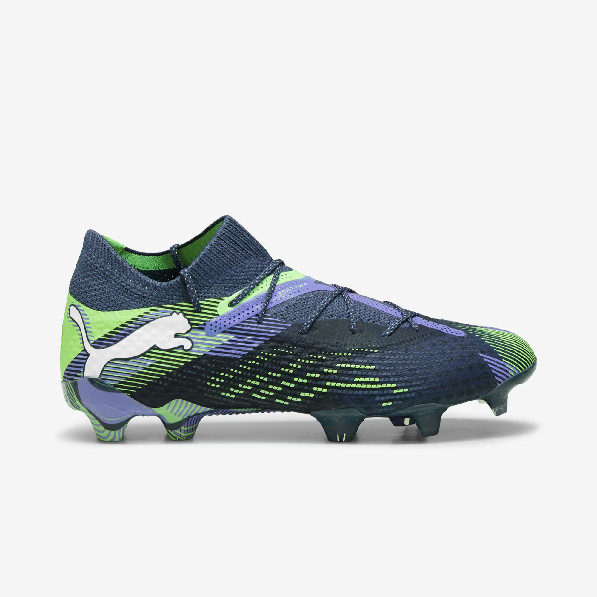 PUMA FUTURE 7 ULTIMATE Firm/Artificial-Ground Low-Top Soccer Cleats - Gray Skies-PUMA White-Fizzy Apple