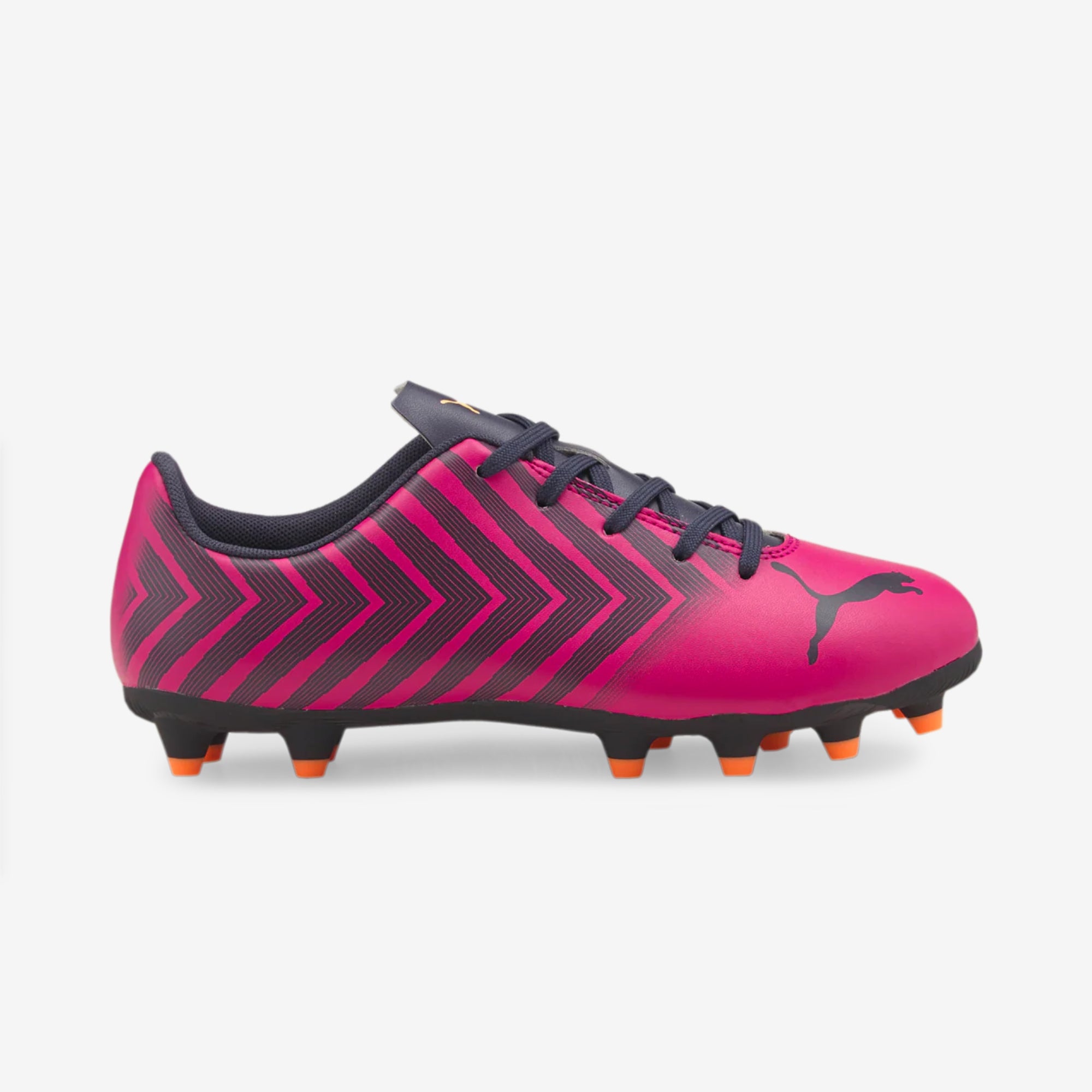 PUMA Jr. TACTO II Little/Big Kids' Firm/Artificial-Ground Low-Top Soccer Cleats - Fuchsia-Parisian Night