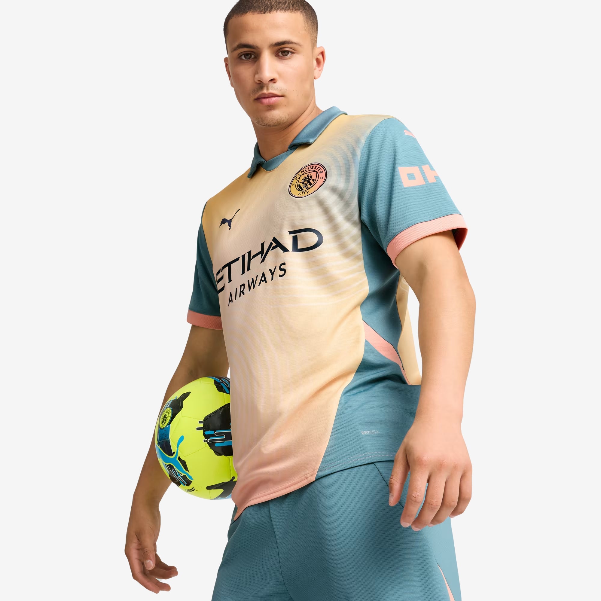 PUMA Manchester City 2024/25 Stadium Fourth Men's dryCELL Soccer Replica Jersey - Rosebay-Bold Blue