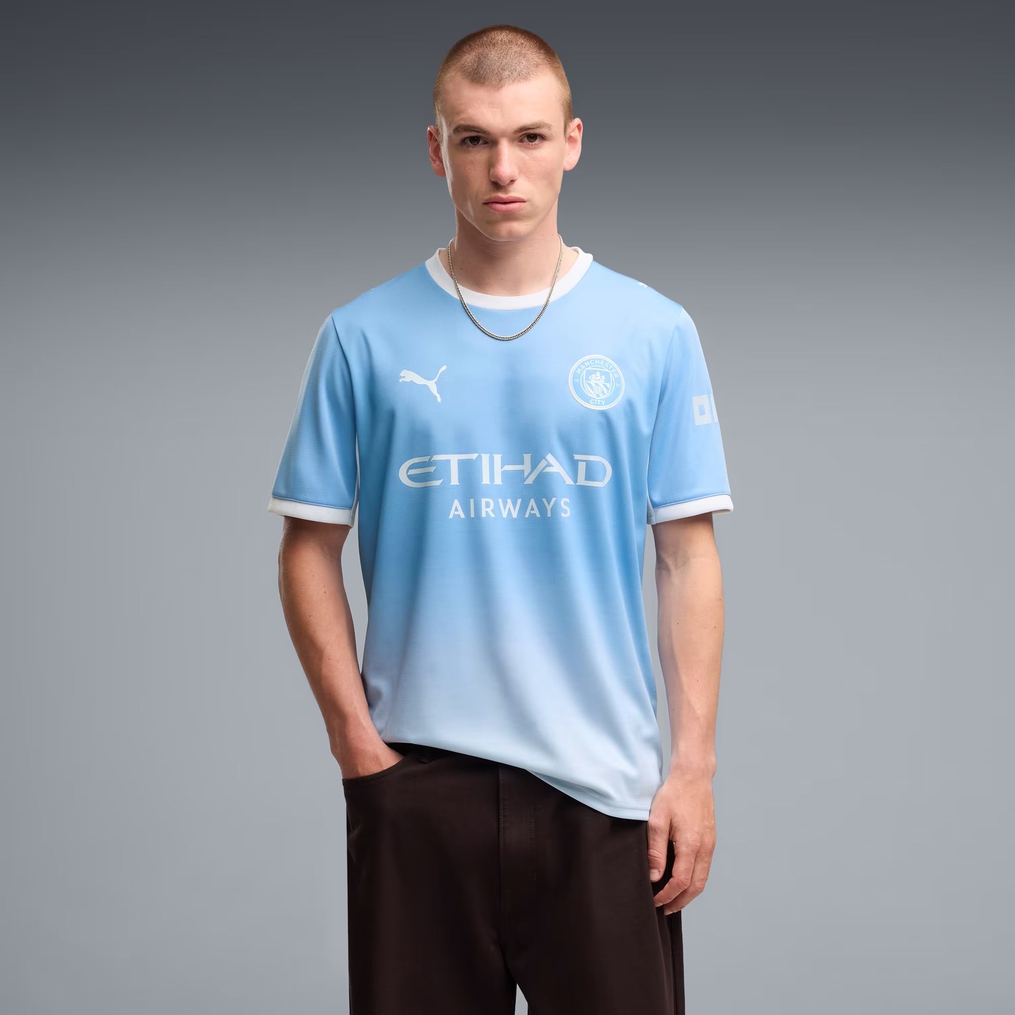 PUMA Manchester City 2026/27 Stadium Home Men's Soccer Jersey - Team Light Blue-Icy Blue