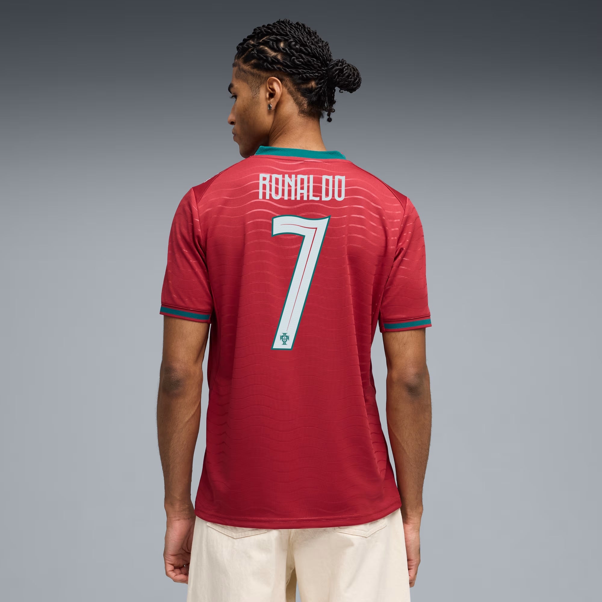 PUMA Portugal 2026 Stadium Home Ronaldo Men's Soccer Jersey (Red)