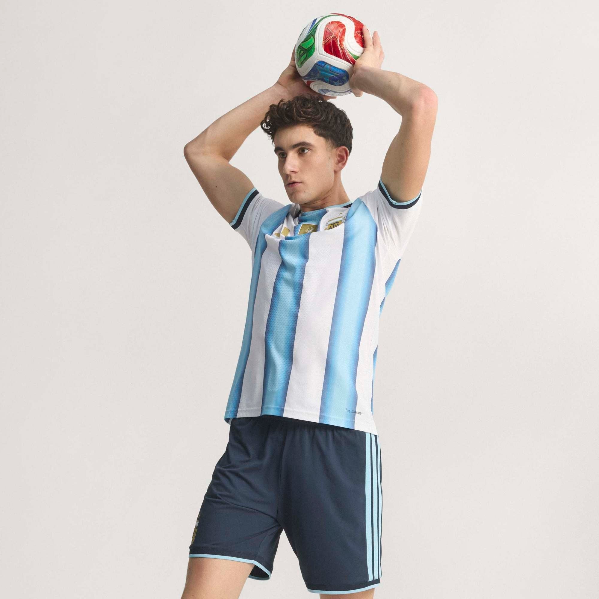 adidas Argentina 2026 Match Home Men's Soccer Authentic Jersey - White / Icey Blue / Light Blue