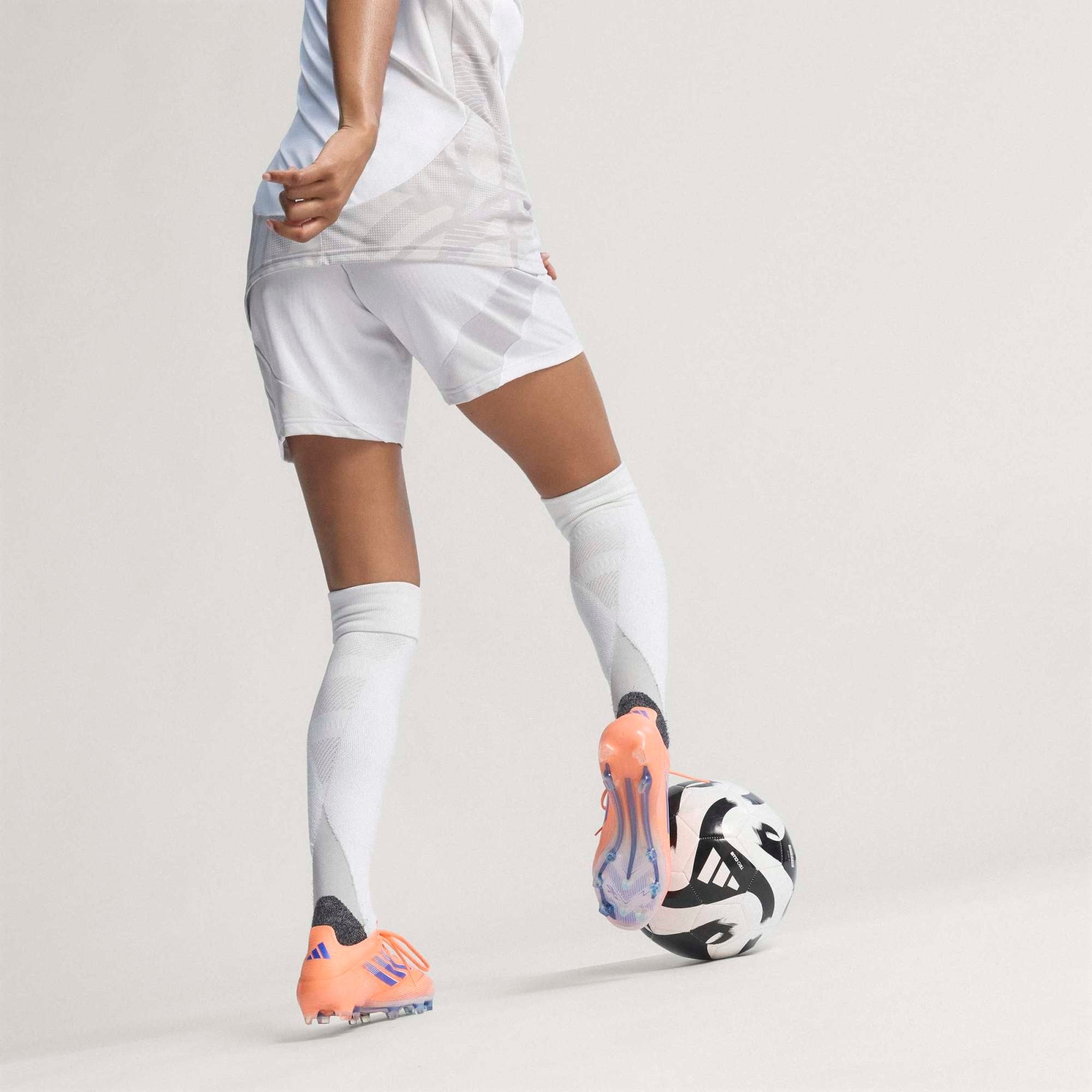 adidas F50 Elite Firm-Ground Low-Top Soccer Cleats - Beam Orange / Lucid Blue / Cloud White