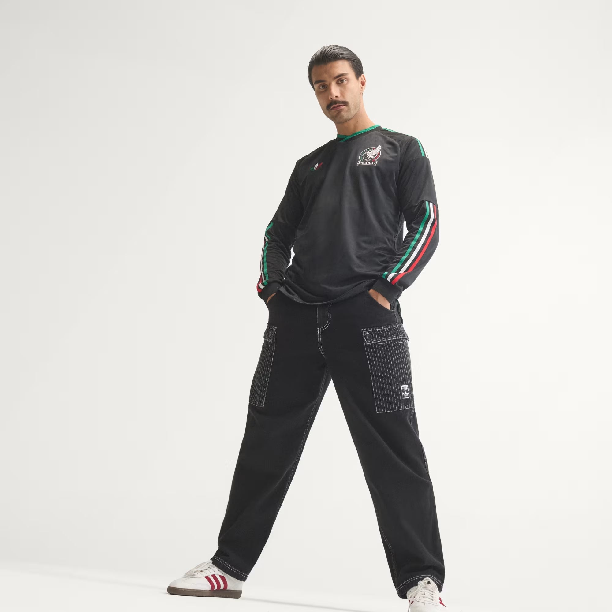 adidas Mexico 2026 Match Third Men's Soccer Long-Sleeve Jersey - Black