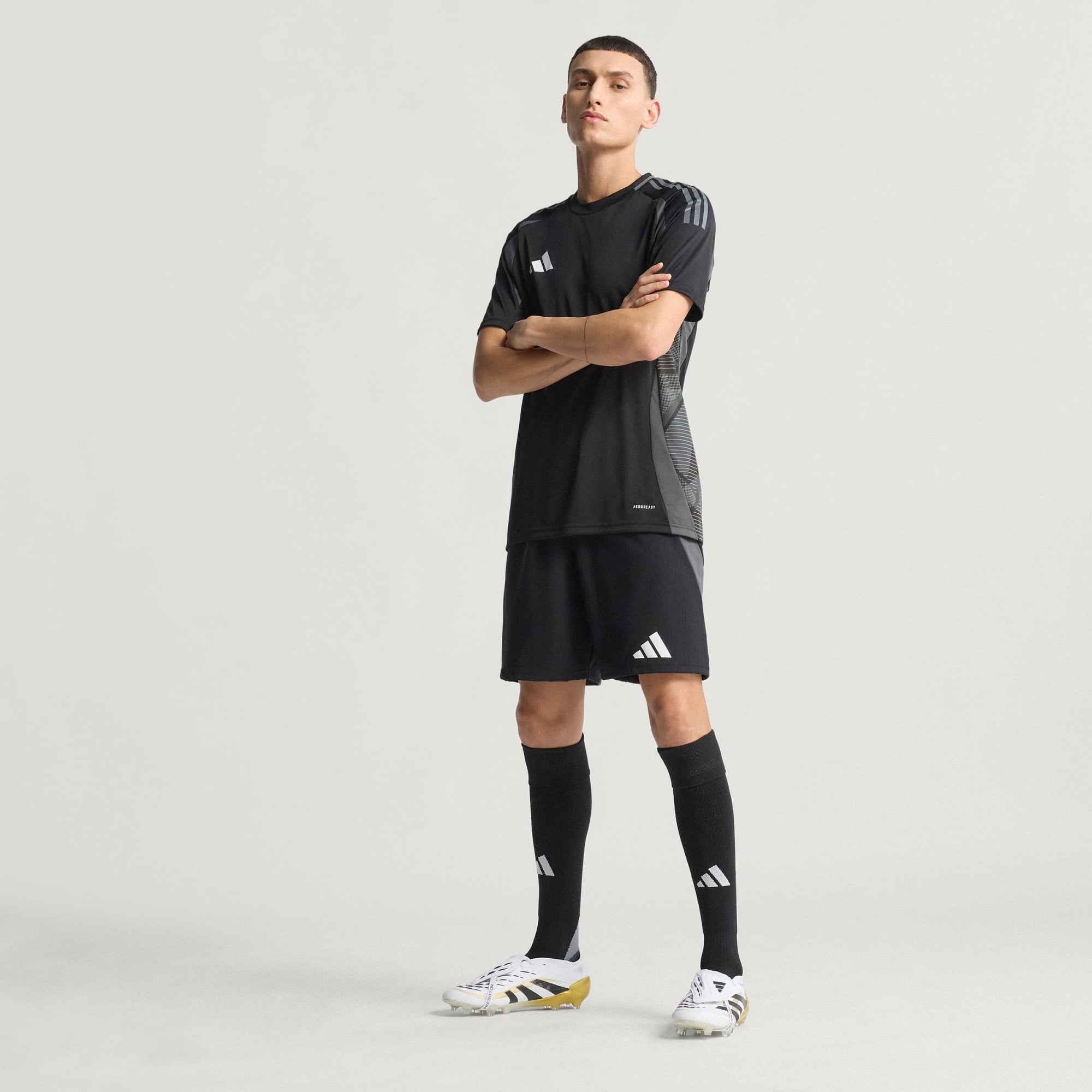 adidas Predator Elite Fold-Over Tongue FG Low-Top Soccer Cleats - Ftwr White / Core Black / Gold Met.