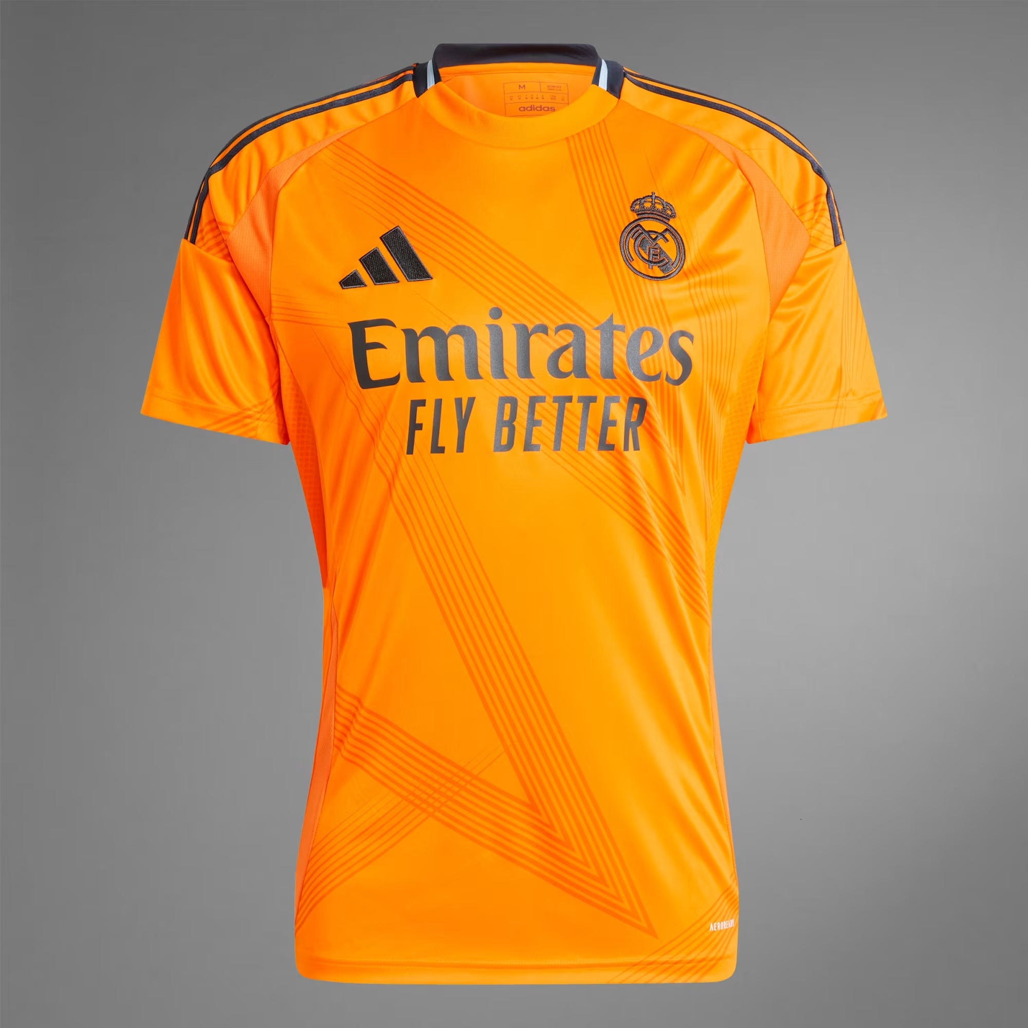 adidas Real Madrid 2024/25 Stadium Away Men's AEROREADY Soccer Replica Jersey - Crew Orange