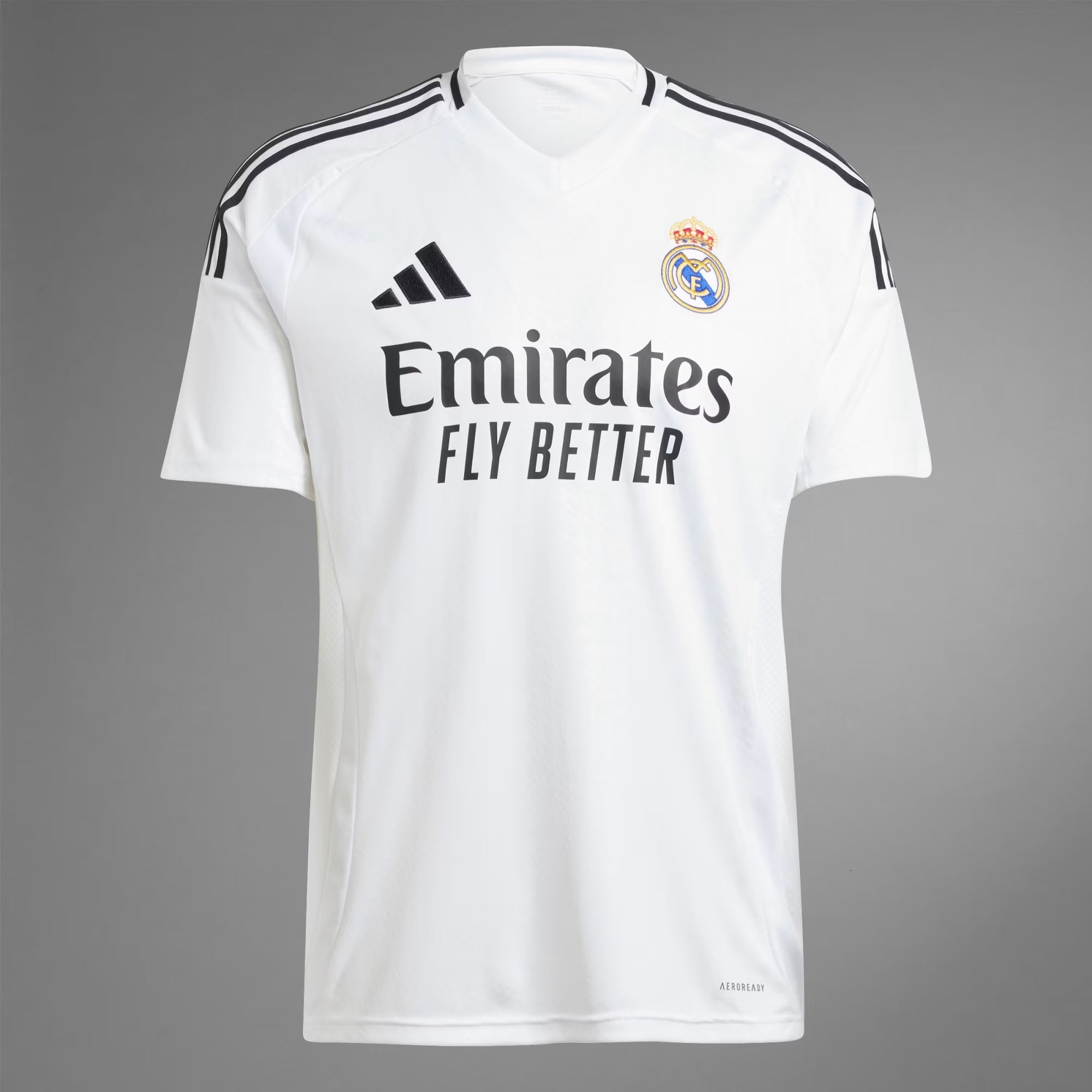 adidas Real Madrid 2024/25 Stadium Home Men's AEROREADY Soccer Replica Jersey - White