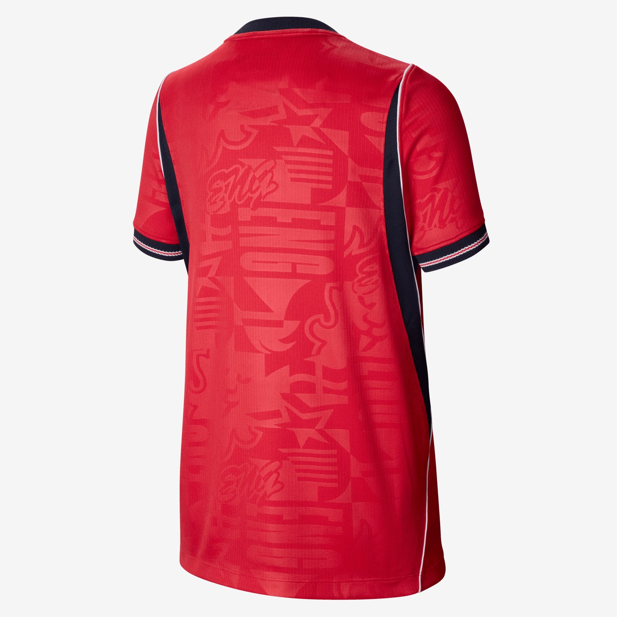 Nike England 2026 Stadium Away Big Kids' Dri-FIT Soccer Replica Jersey - Speed Red/Obsidian/White/Obsidian