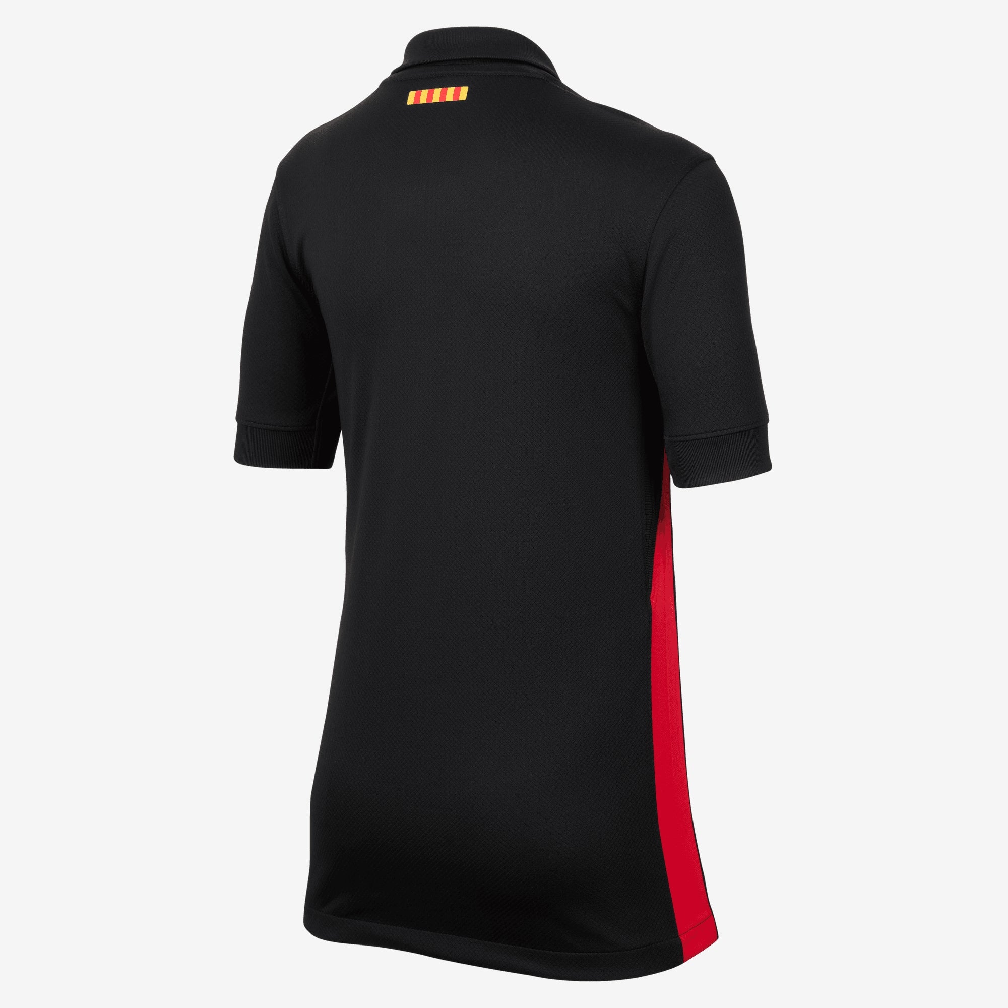 Nike FC Barcelona 2024/25 Stadium Away Big Kids' Dri-FIT Soccer Replica Jersey - Black/Hyper Royal/University Red/Black