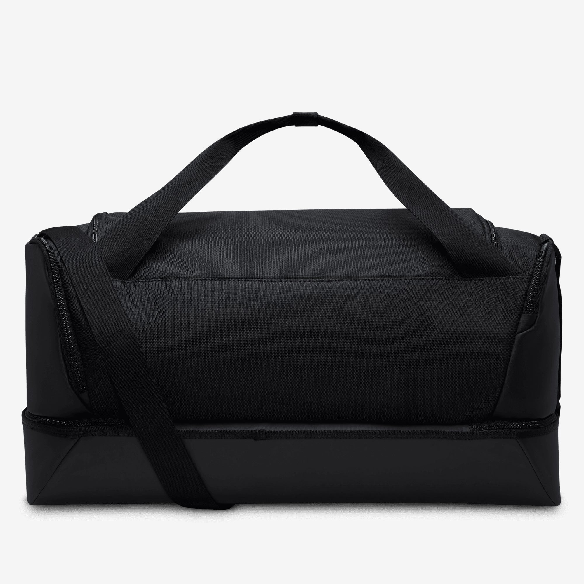 Nike Academy Team Soccer Hardcase Duffel Bag (Medium, 37L) - Black/Black/White