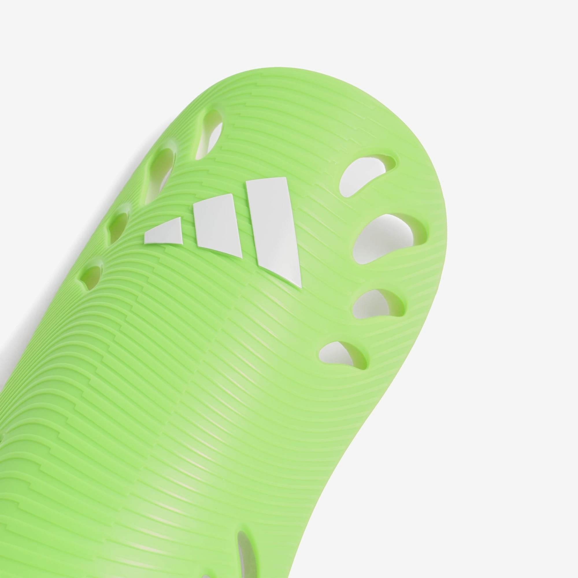 adidas Adiflex Soccer Shin Guards - Solar Slime / White