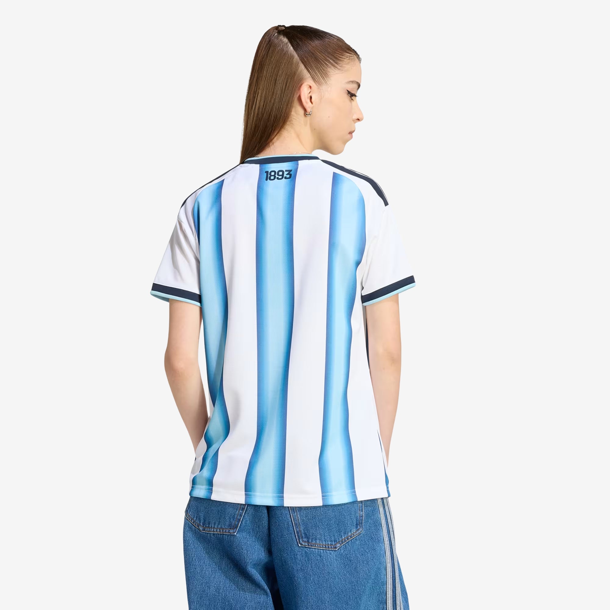 adidas Argentina 2026 Stadium Home Women's Soccer Jersey - White / Icey Blue / Light Blue
