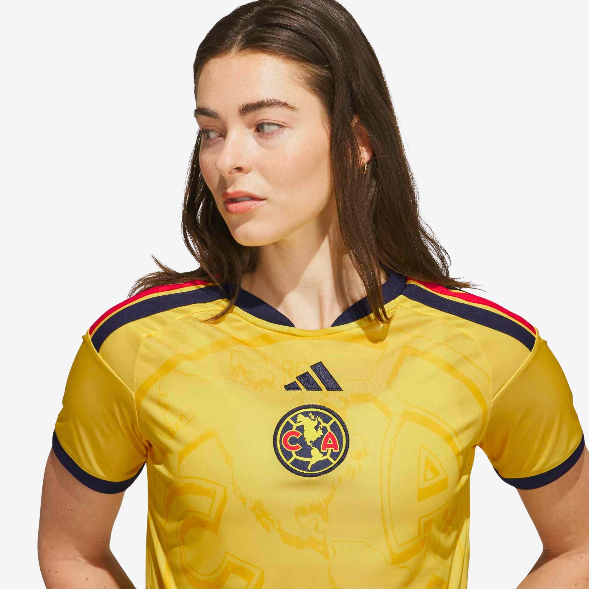 adidas Club America 2026/27 Stadium Home Cropped Women's Soccer Jersey - Impact Yellow