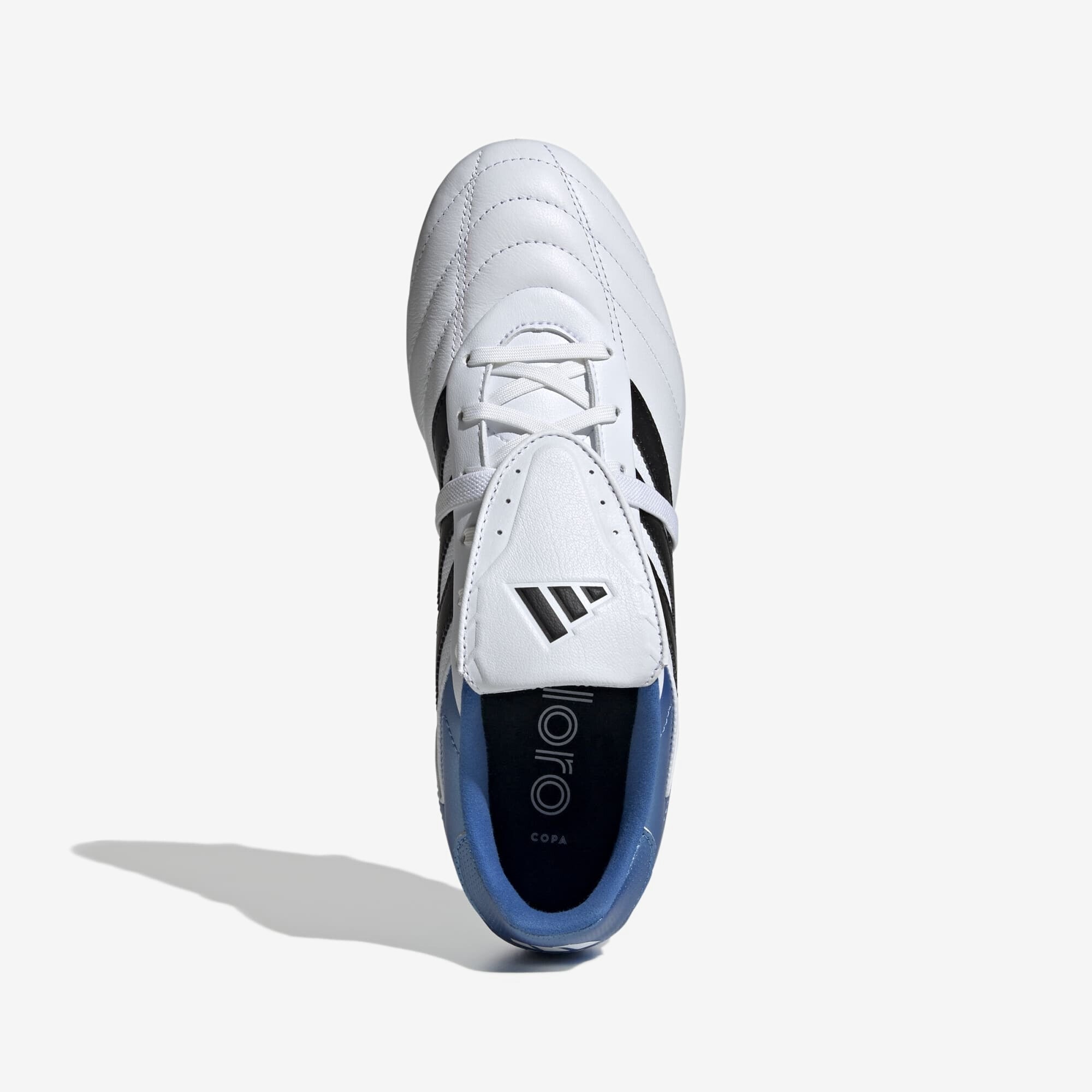 adidas Copa Gloro 2 Firm-Ground Low-Top Soccer Cleats - Cloud White / Core Black / Bright Royal