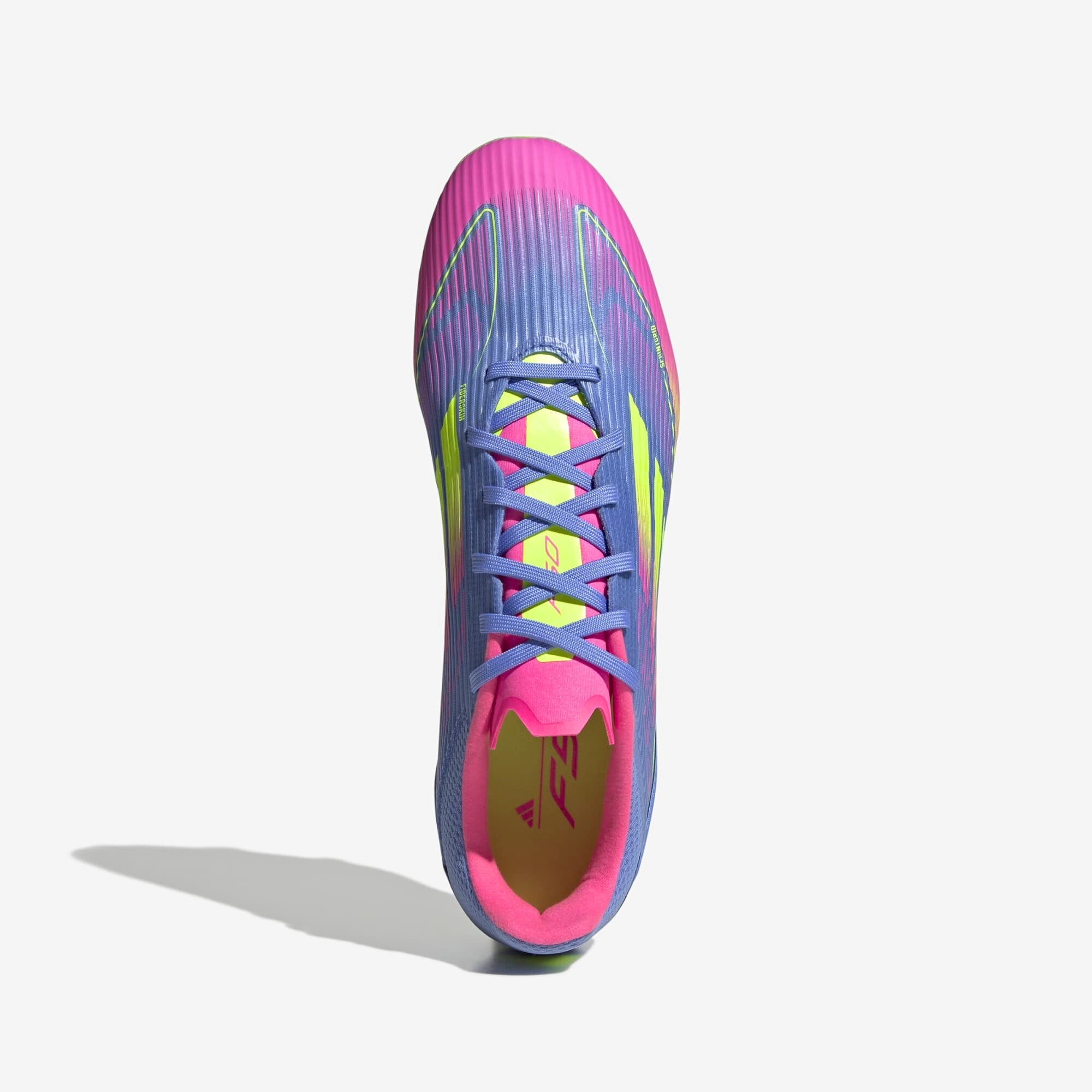 adidas F50 League FG/MG Low-Top Soccer Cleats - Blue Fusion / Lucid Lemon / Lucid Pink