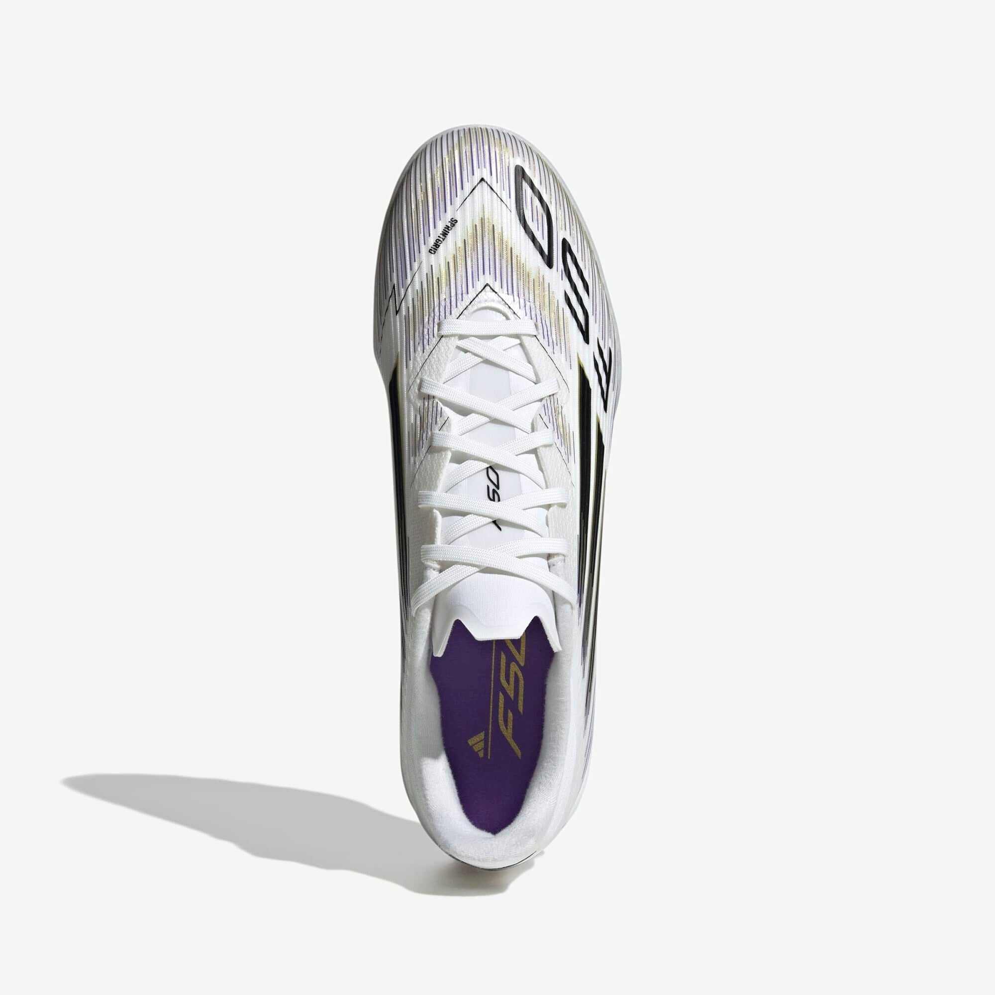 adidas F50 League Turf Low-Top Soccer Shoes - Ftwr White / Core Black / Gold Met.