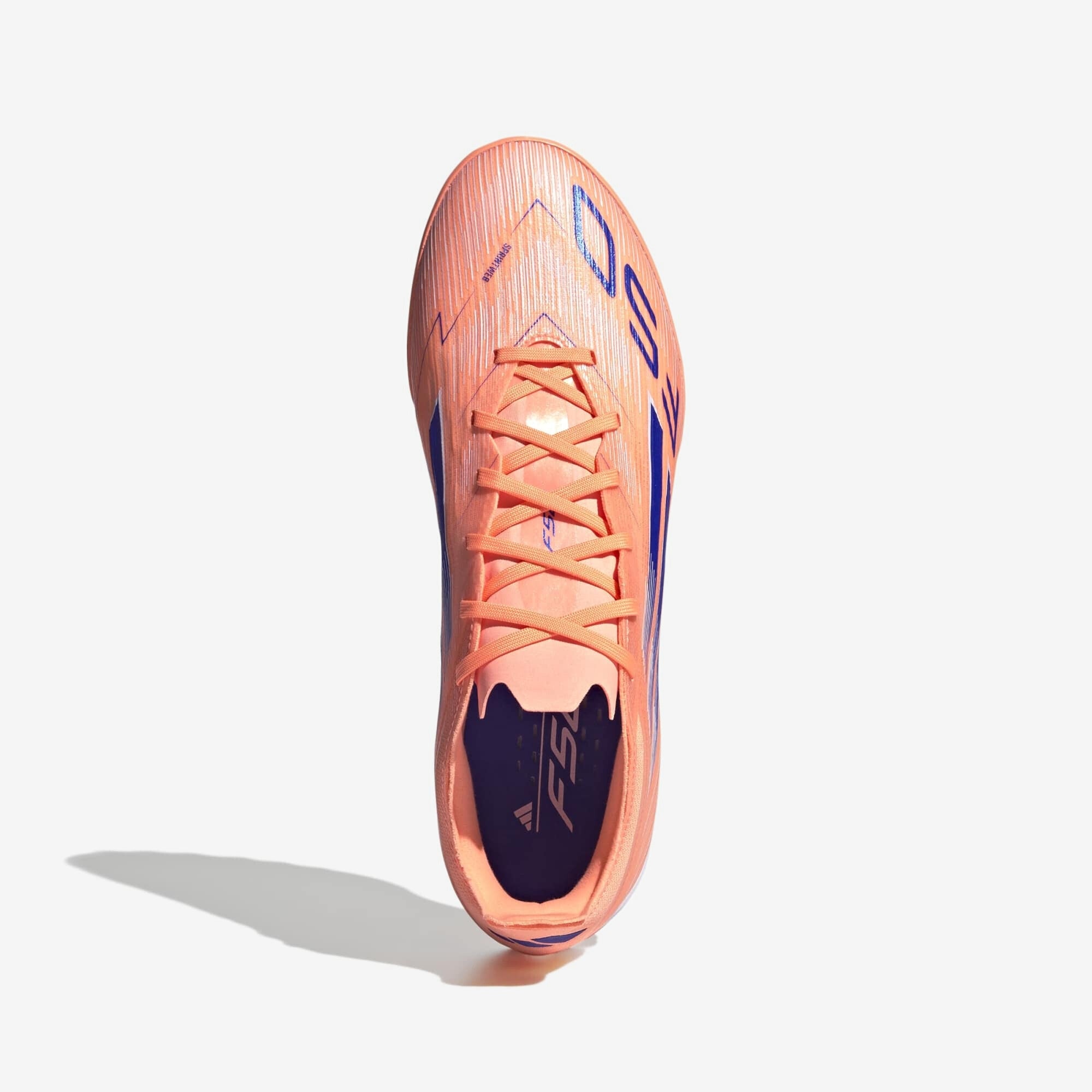 adidas F50 Pro Turf Low-Top Soccer Shoes - Beam Orange / Lucid Blue / Cloud White