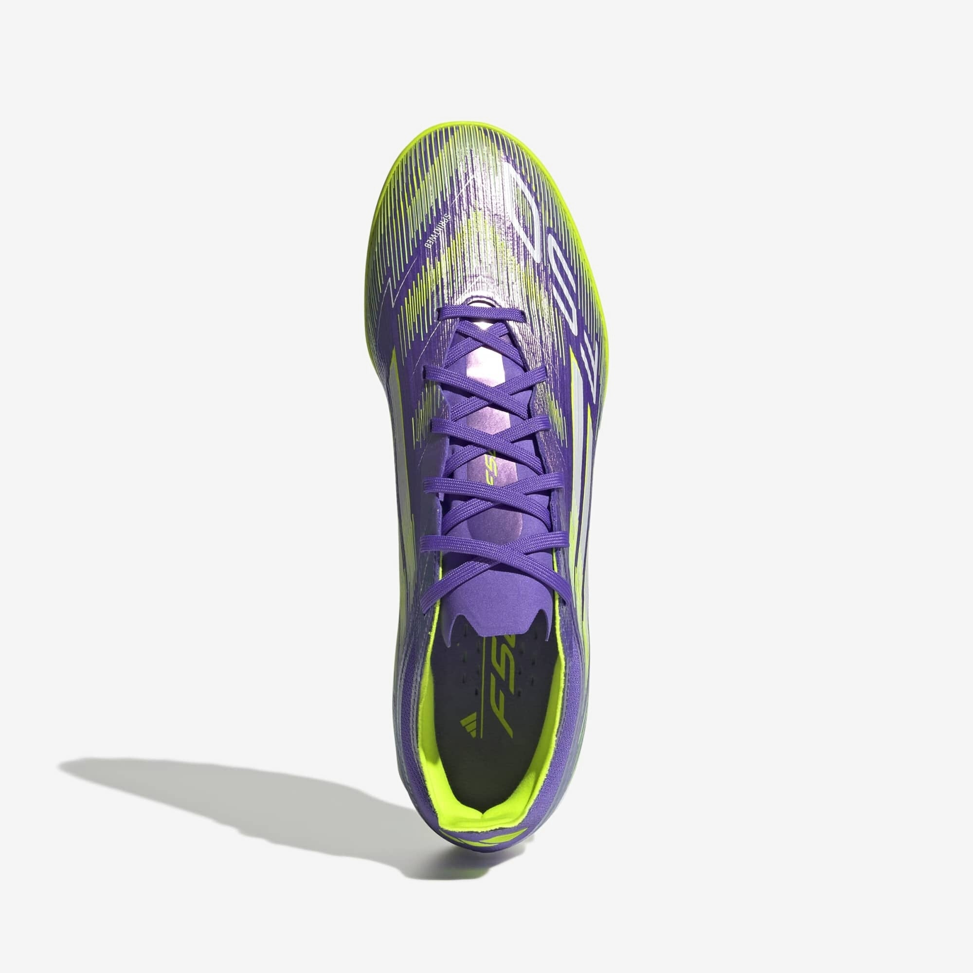 adidas F50 Pro Turf Low-Top Soccer Shoes - Purple Rush / Cloud White / Lucid Lemon