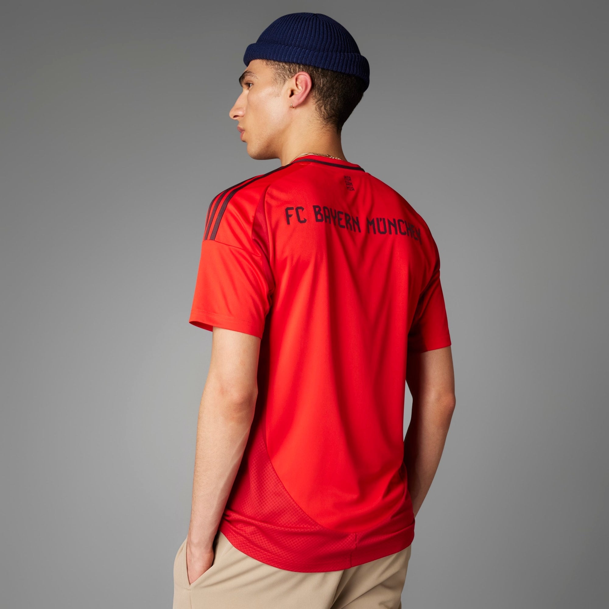 adidas FC Bayern 2024/25 Stadium Home Men's AEROREADY Soccer Replica Jersey - Red