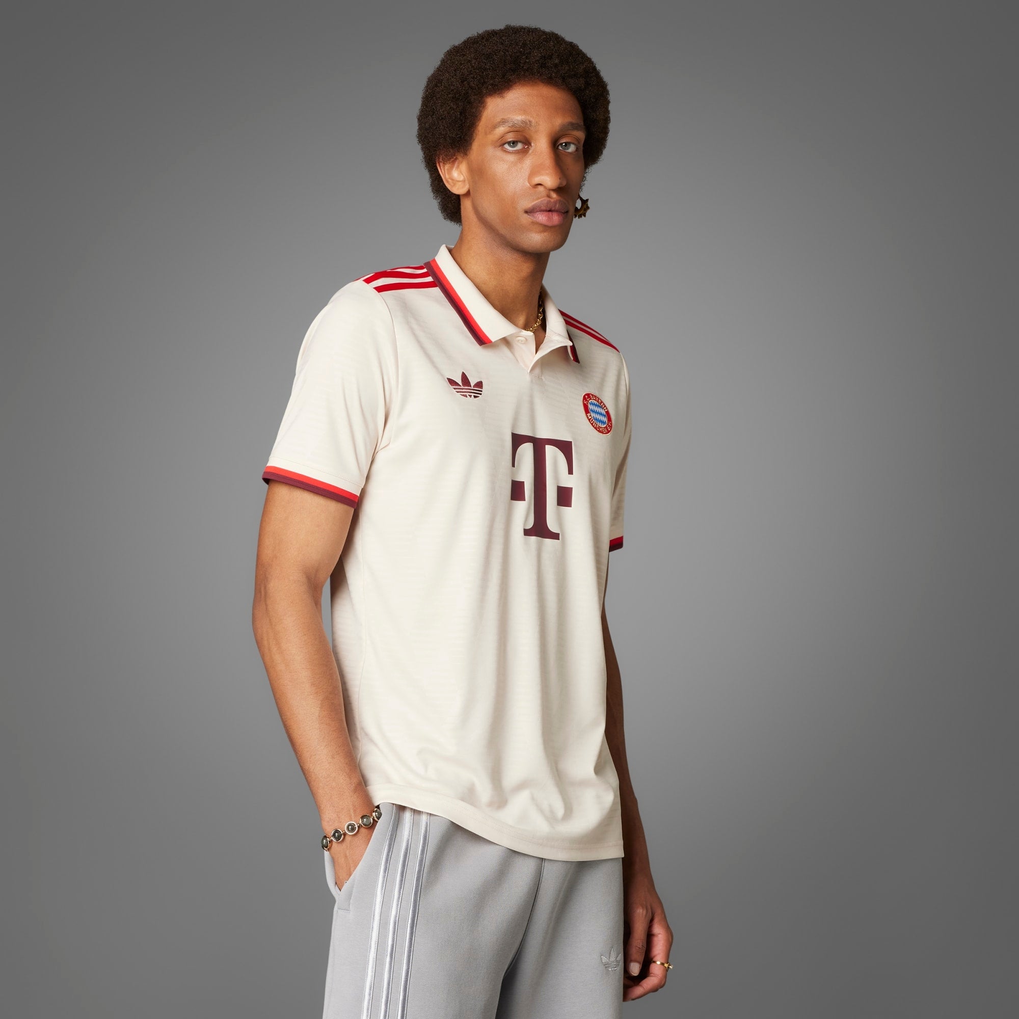 adidas FC Bayern 2024/25 Stadium Third Men's AEROREADY Soccer Replica Jersey - Linen