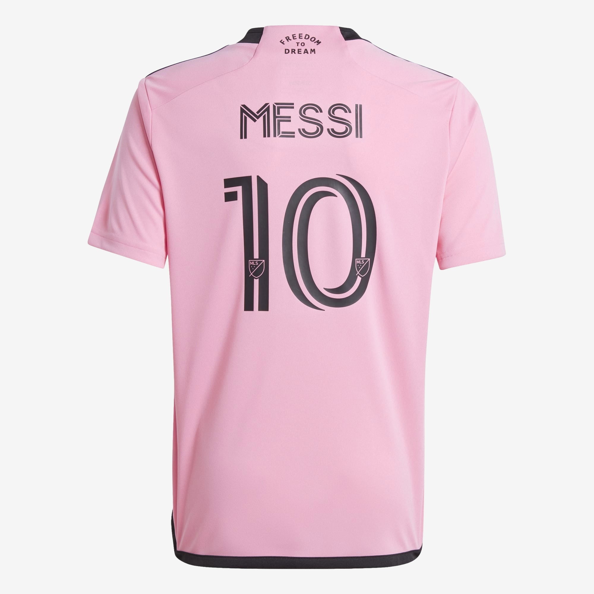 adidas Inter Miami CF 2024/25 Messi Stadium Home Big Kids' AEROREADY Soccer Replica Jersey - Easy Pink