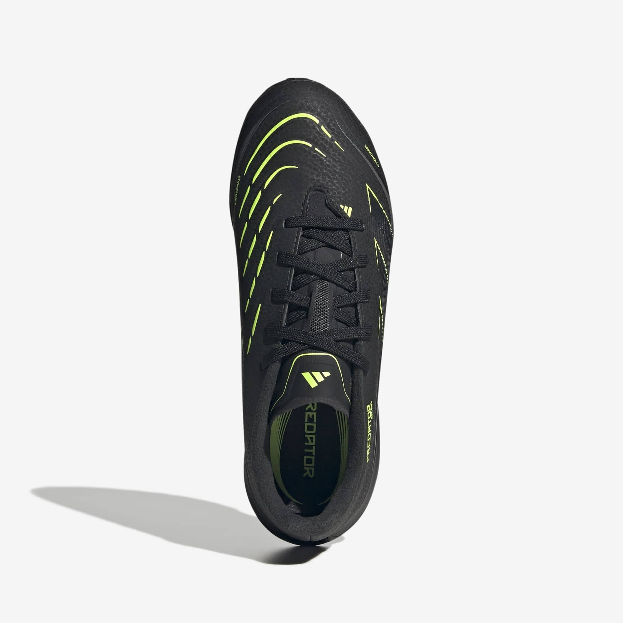 adidas Jr. Predator League Kids' Turf Low-Top Soccer Shoes - Core Black / Carbon / Lucid Lemon