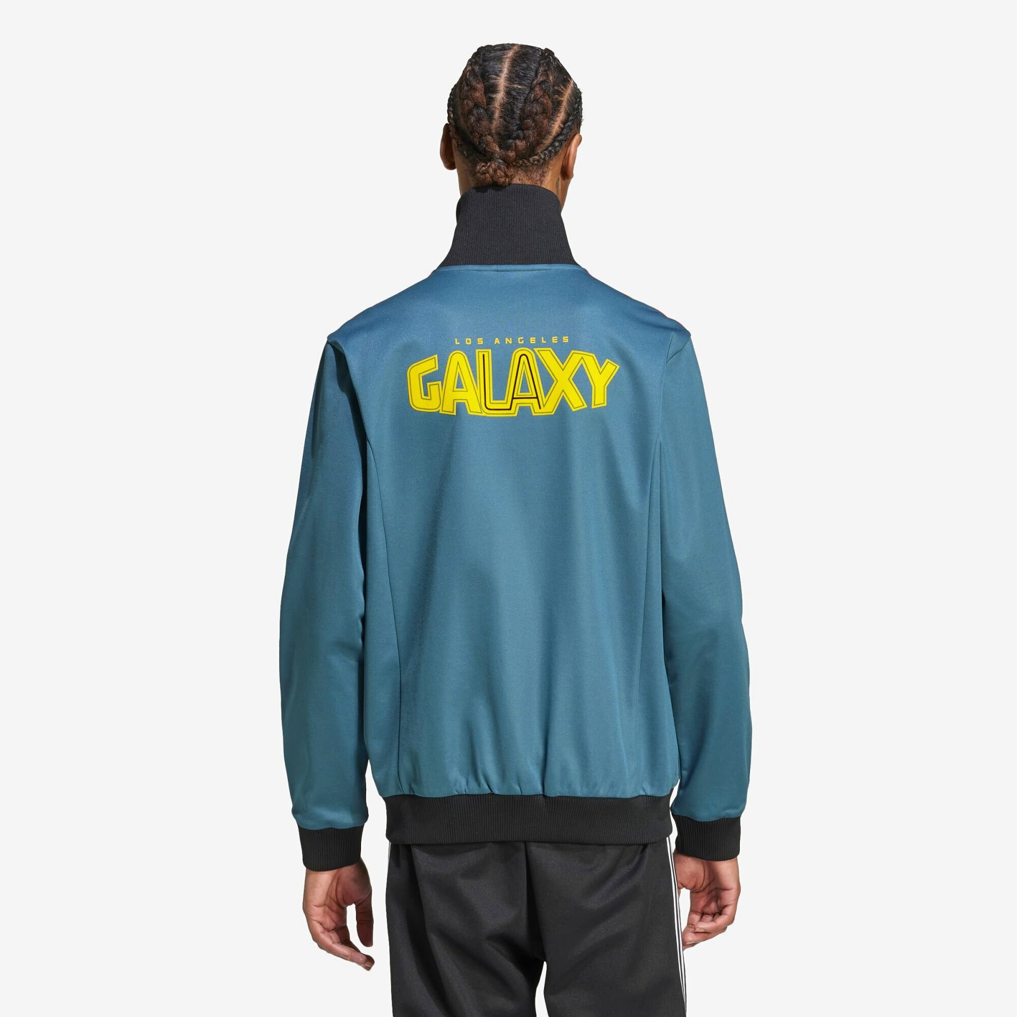 adidas LA Galaxy 2024 Beckenbauer Top Men's Full-Zip Soccer Track Jacket - Viridian / Black