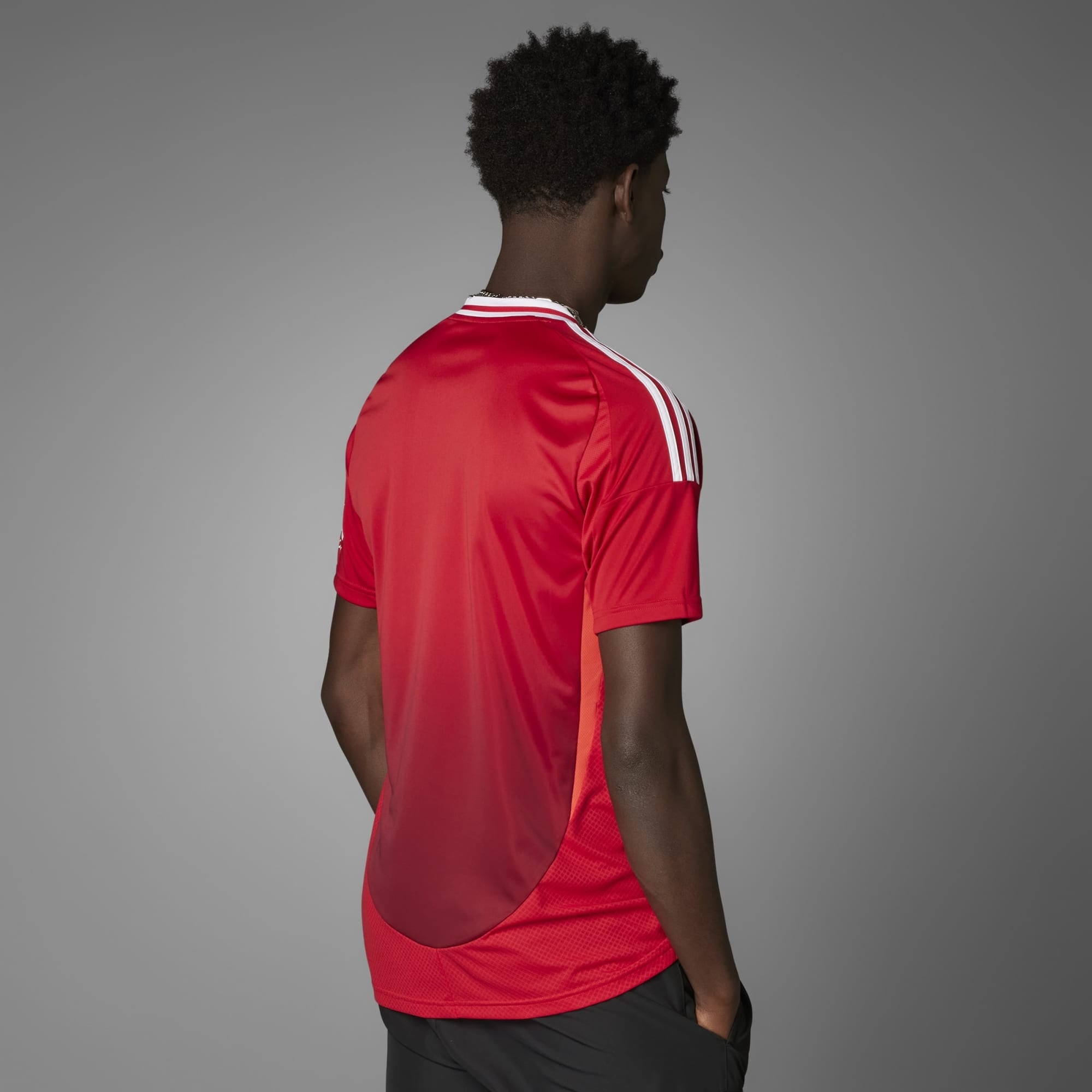 adidas Manchester United 2024/25 Stadium Home Men's Soccer Jersey - Mufc Red