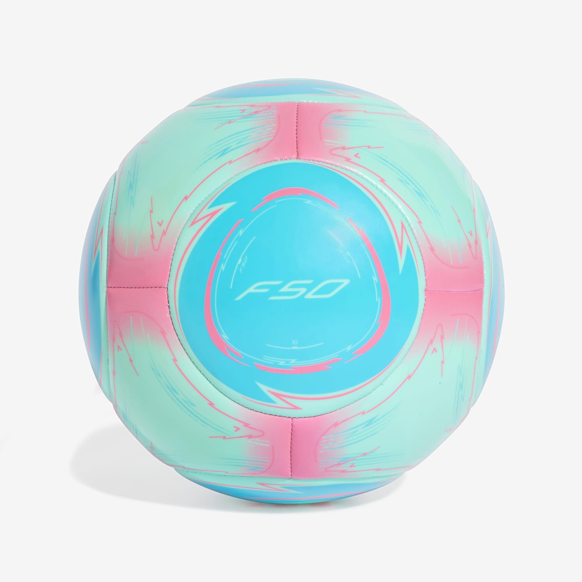 adidas Messi Club Soccer Ball - Flash Aqua / Lucid Cyan / Lucid Pink
