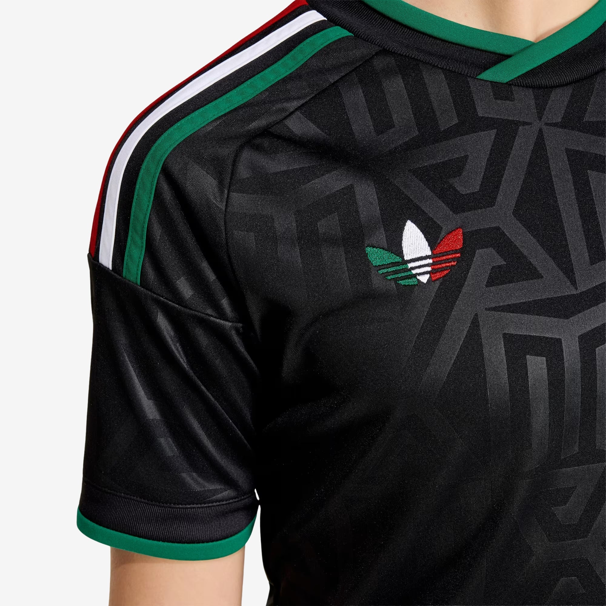 adidas Mexico 20226 Stadium Third Big Kids' Soccer Jersey - Black