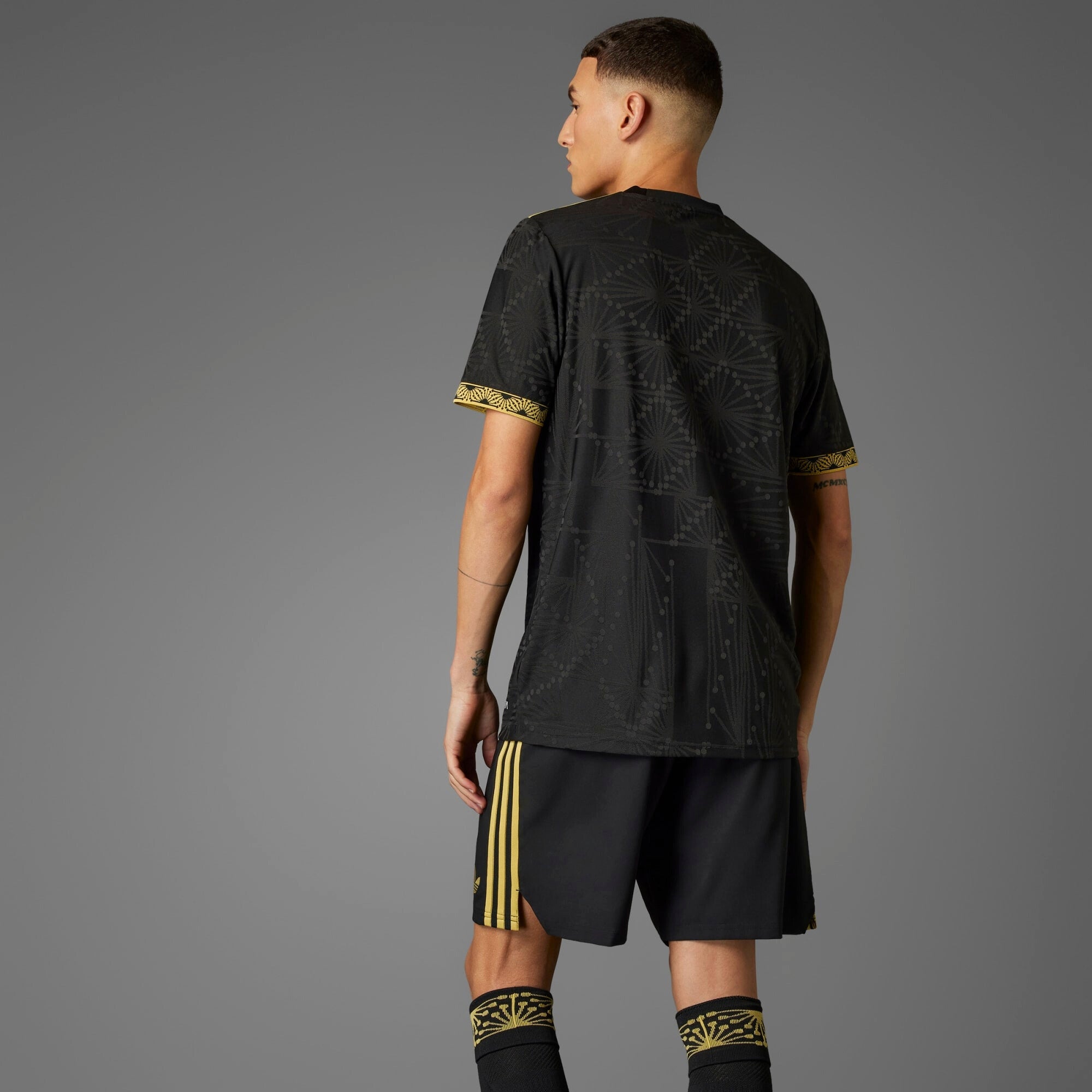 adidas Mexico 2025 Match Gold Men's HEAT.RDY Soccer Authentic Jersey - Black