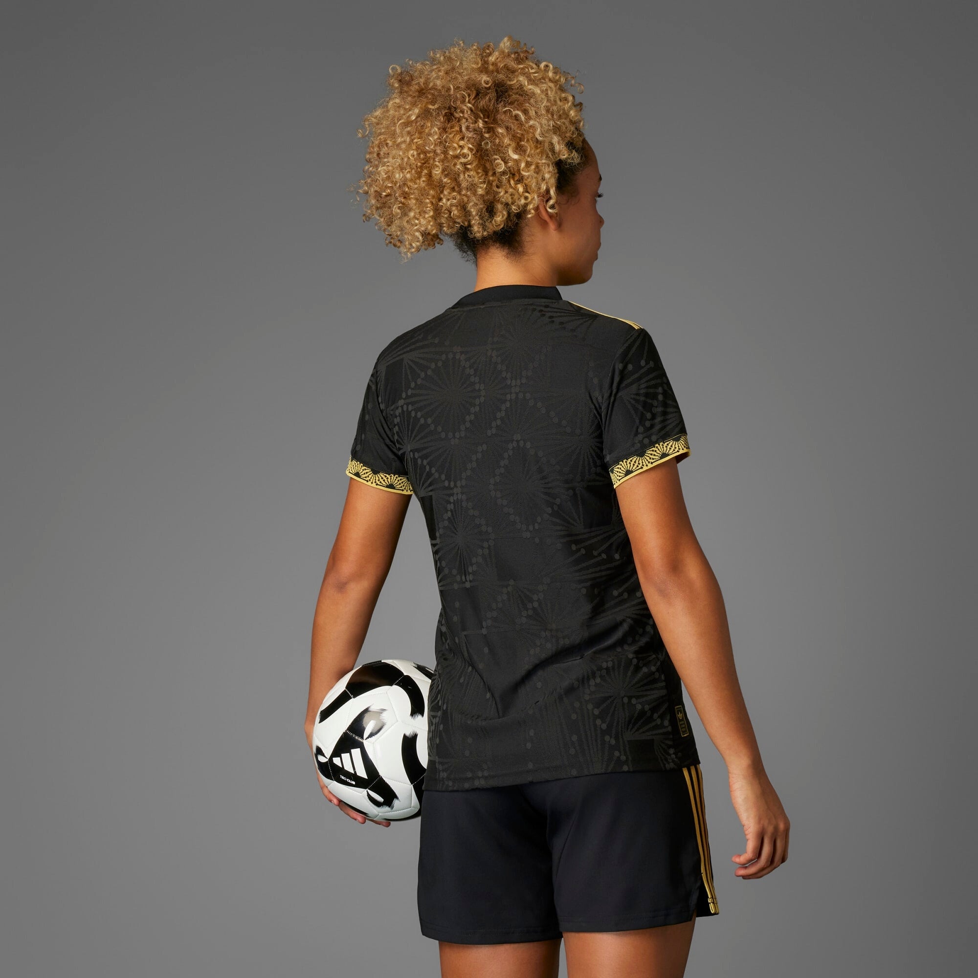 adidas Mexico 2025 Match Gold Women's HEAT.RDY Soccer Authentic Jersey - Black