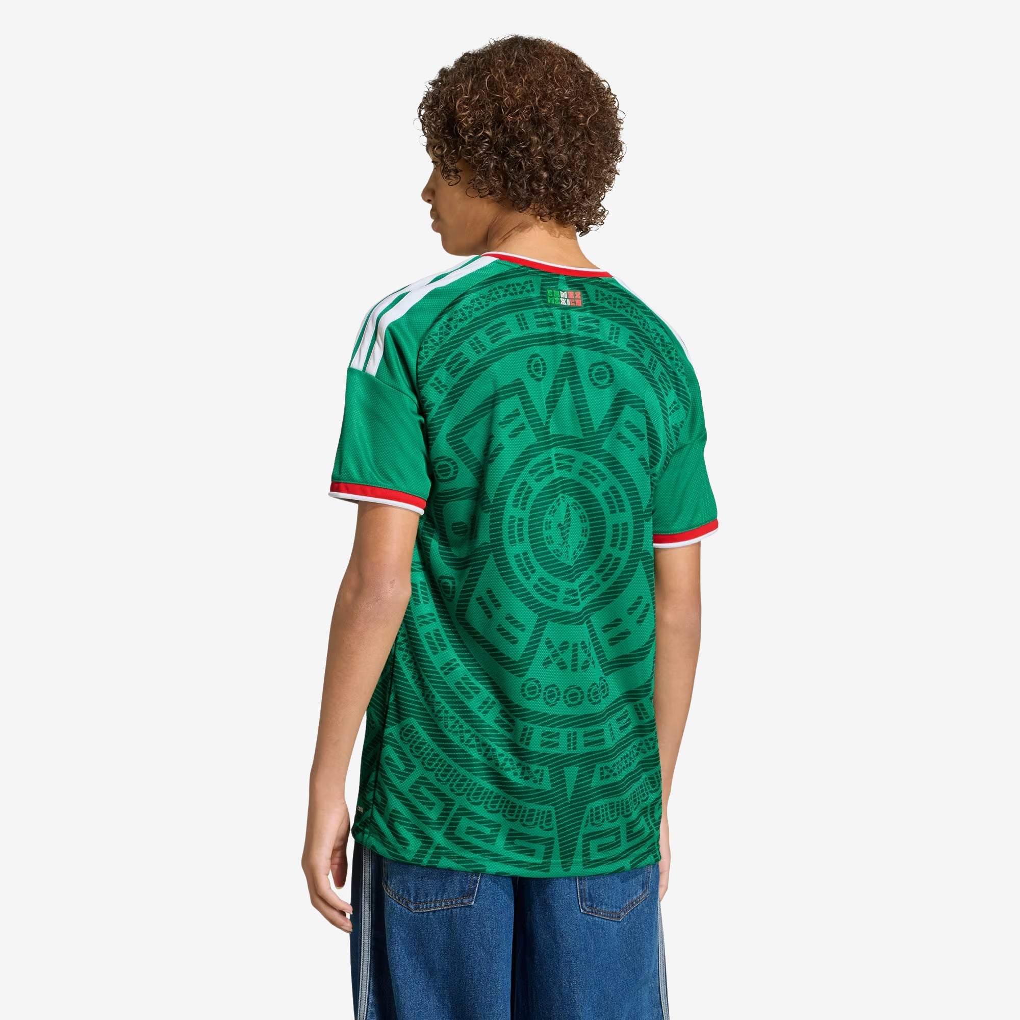 adidas Mexico 2026 Stadium Home Big Kids' Soccer Jersey - Bold Green
