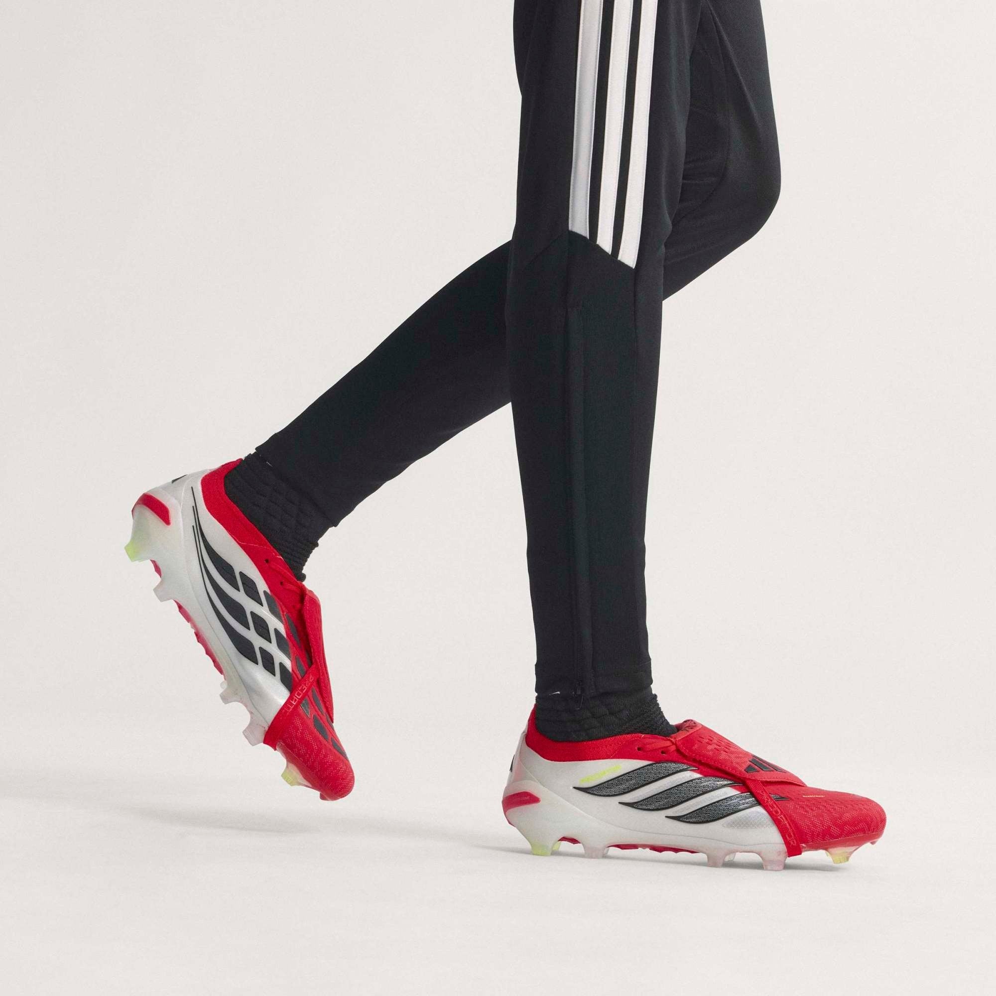 adidas Predator Elite Fold-Over Tongue Firm-Ground Low-Top Soccer Cleats - Lucid Red / Core Black / Cloud White