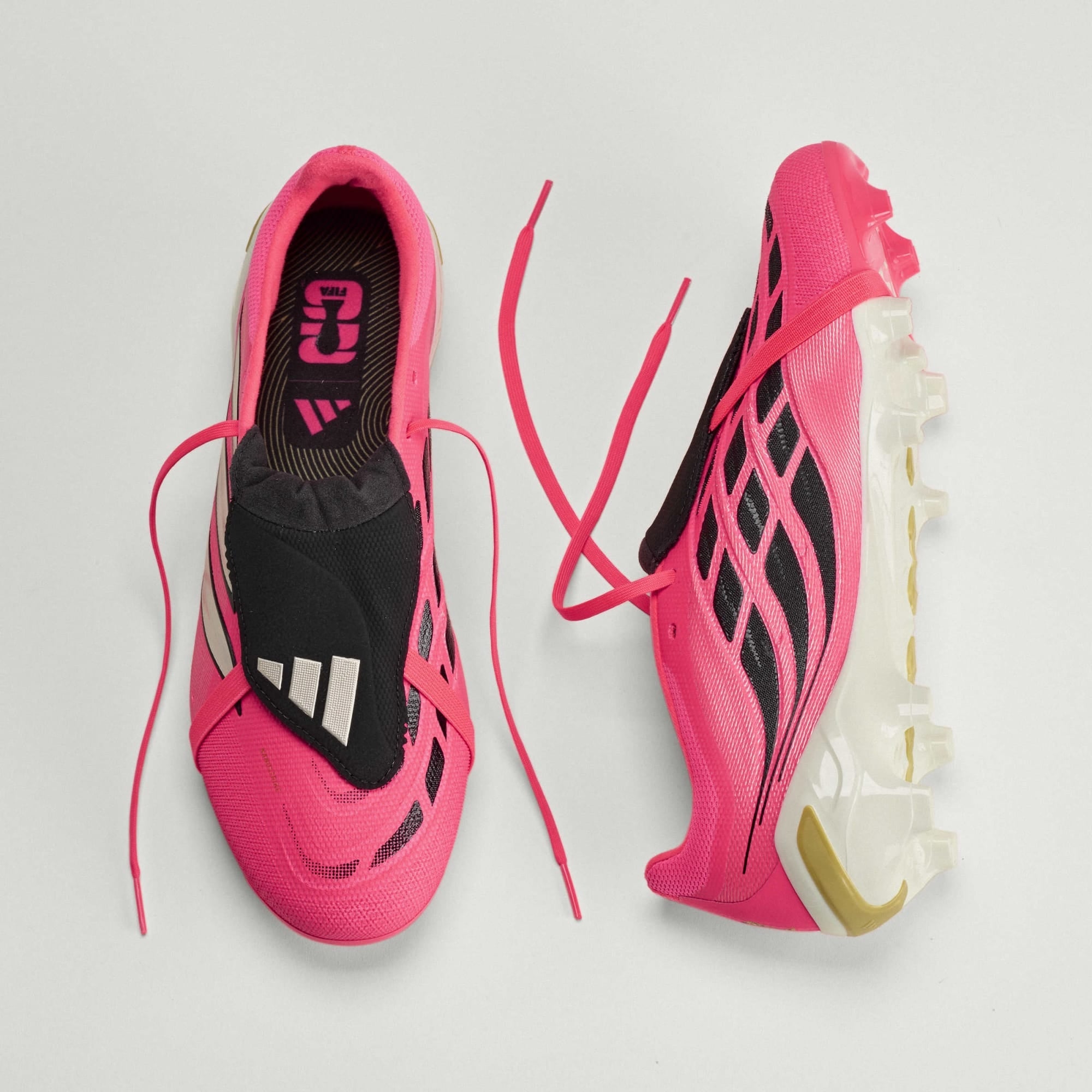 adidas Predator League Fold-Over Tongue Firm-Ground Low-Top Soccer Cleats - Solar Turbo / Thermal Chrome / Core Black