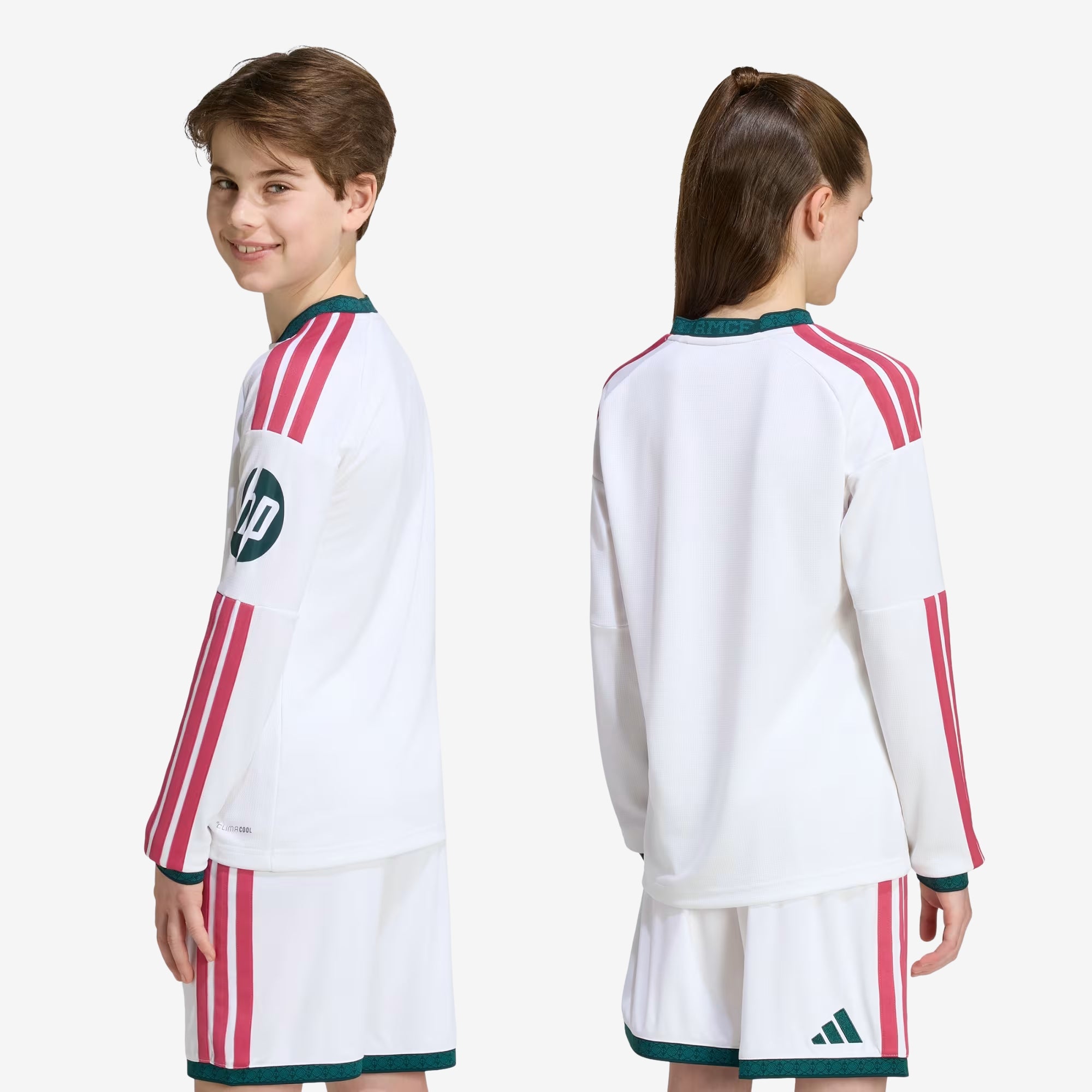 adidas Real Madrid 2026/27 Stadium Home Big Kids' Soccer Long-Sleeve Jersey - White