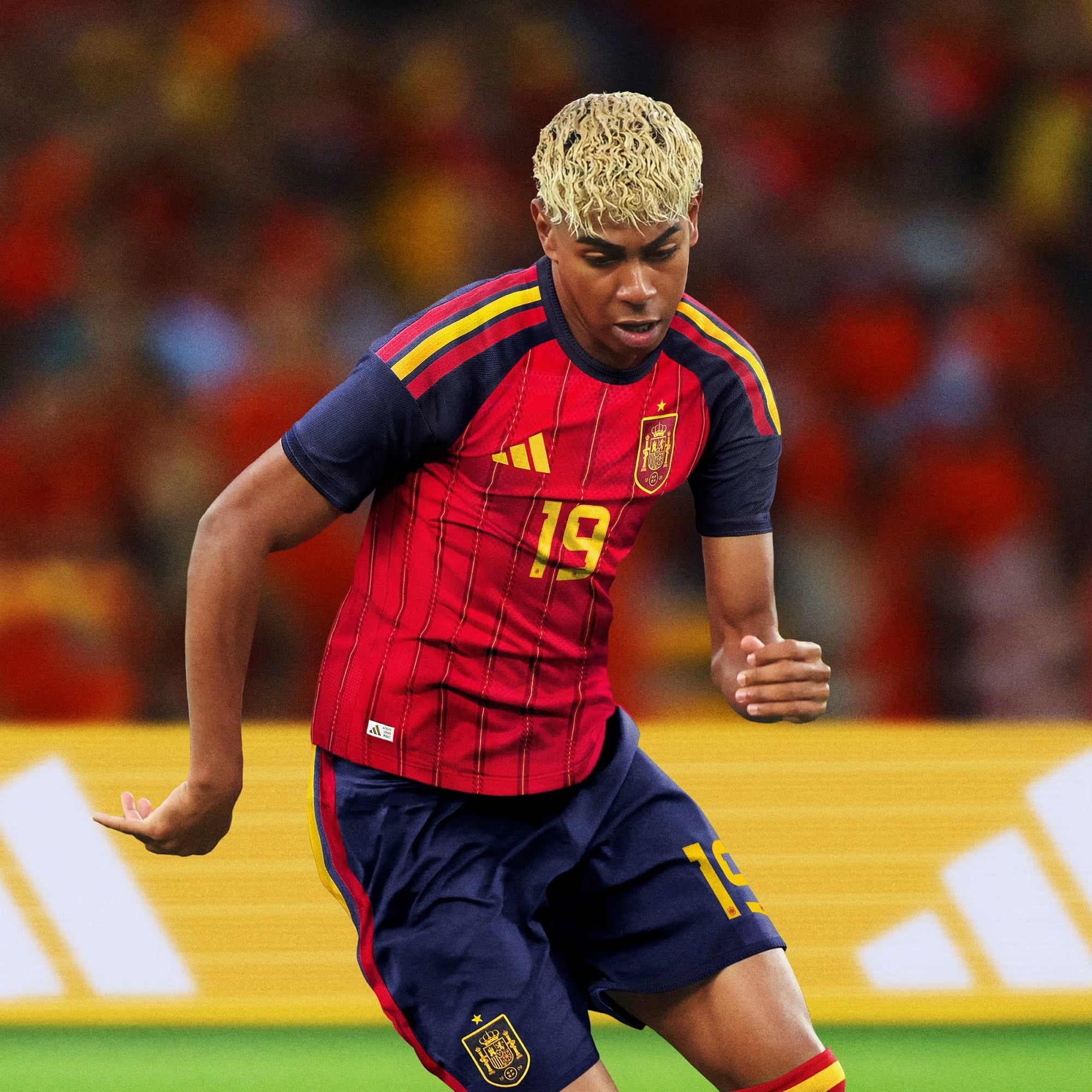 adidas Spain 2026 Match Home Men's Soccer Authentic Jersey - Vivid Red