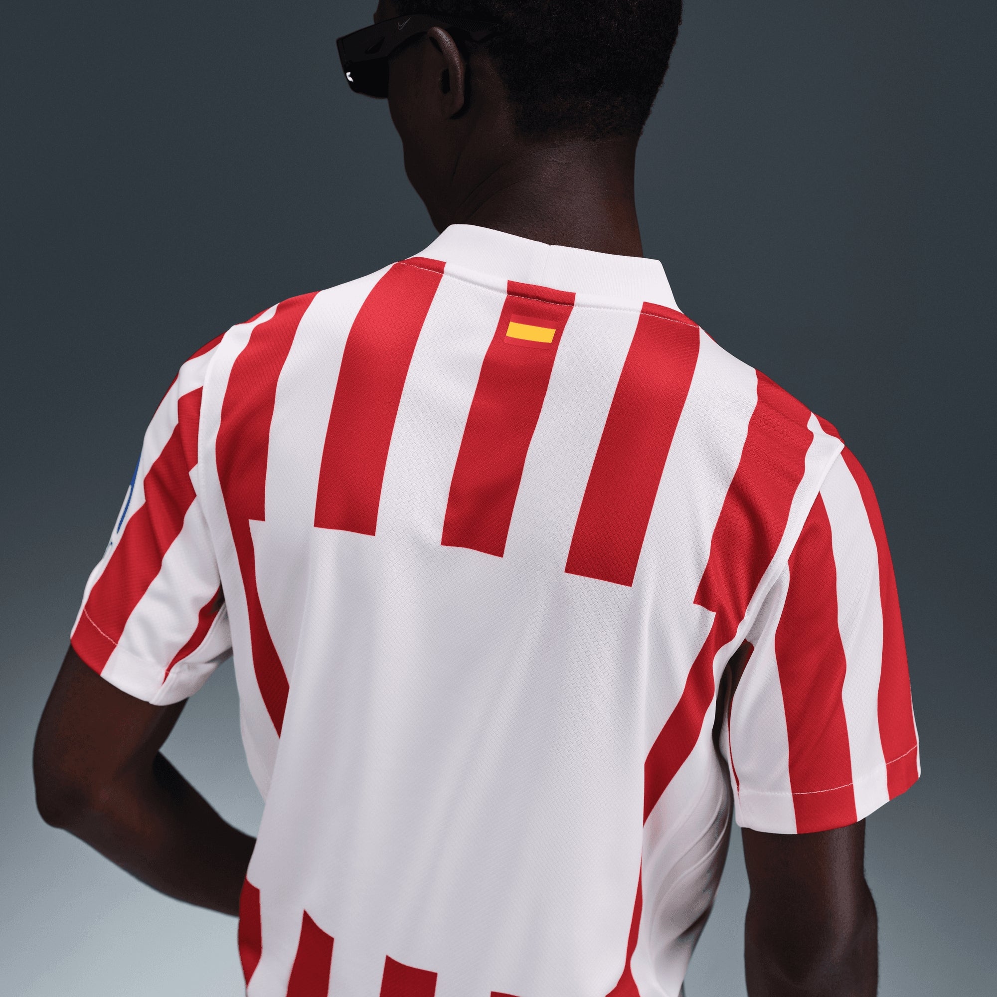 Nike Atlético Madrid 2025/26 Stadium Home Men's Dri-FIT Soccer Replica Jersey - Sport Red/White/Hyper Royal