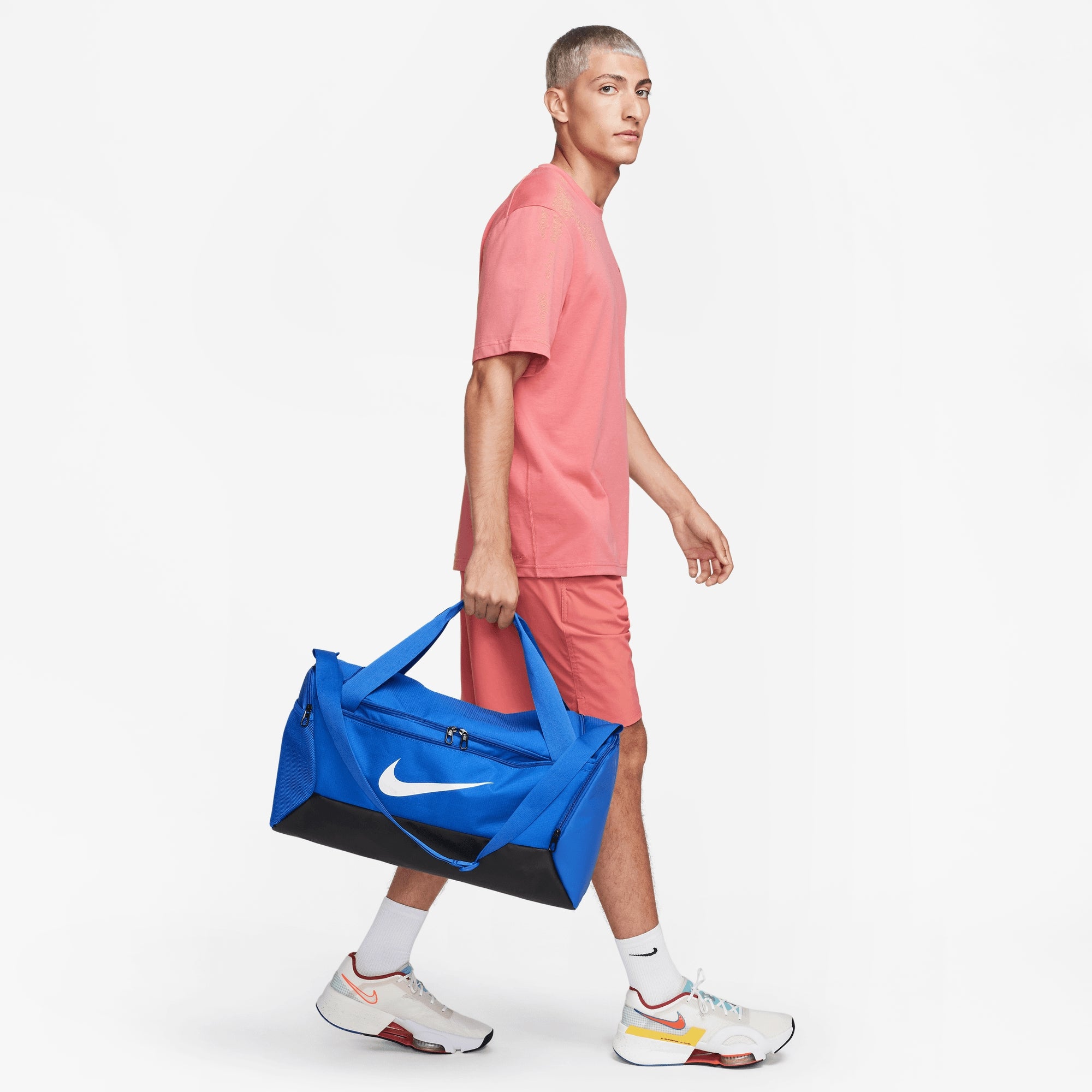 Nike Brasilia Training Duffel Bag (Small, 41L) - Game Royal/Black/White
