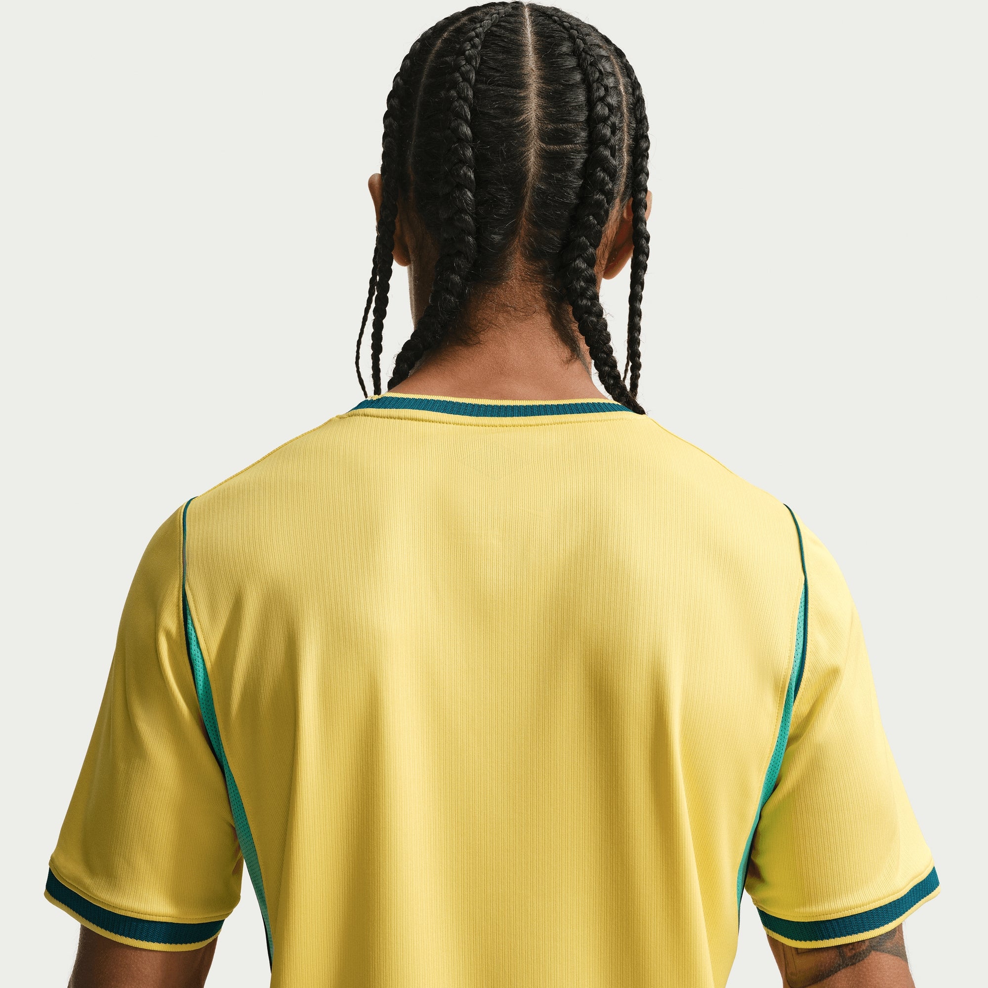 Nike Brazil 2026 Stadium Home Men's Dri-FIT Soccer Replica Jersey - Canary/Light Menta/Geode Teal