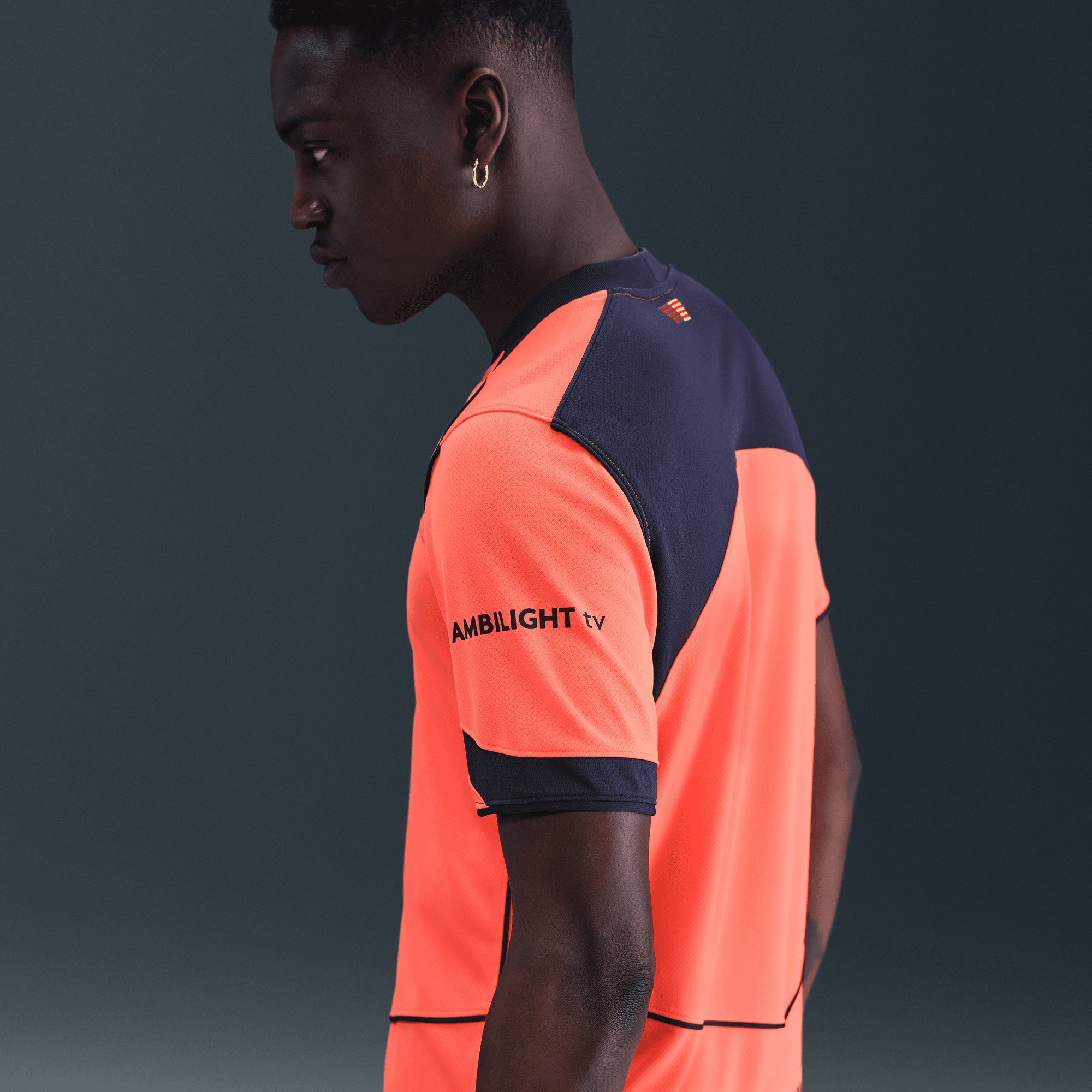 Nike FC Barcelona 2025/26 Stadium Third Men's Dri-FIT Soccer Replica Jersey - Bright Mango/Midnight Navy/Midnight Navy