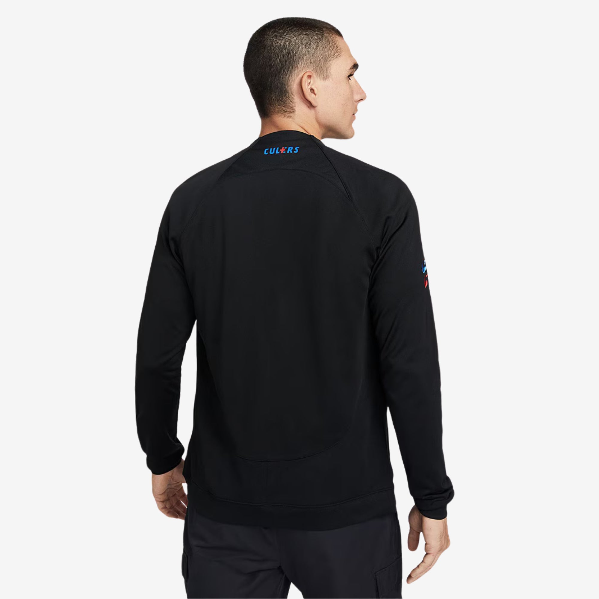 Nike FC Barcelona Academy Pro Men's Full-Zip Soccer Jacket - Black/Black/Signal Blue/University Red